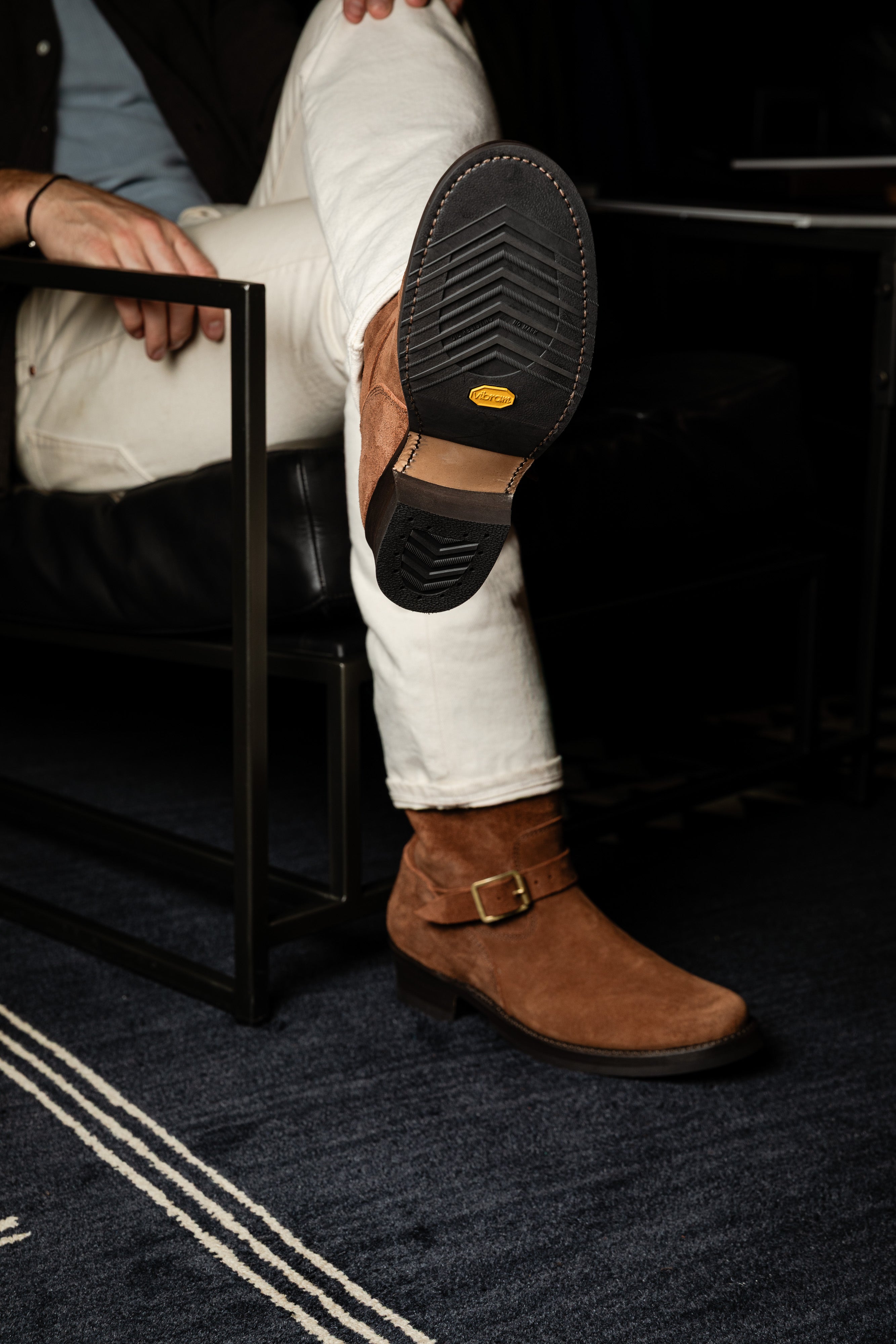 Addict Clothes - Steer Suede Engineer Boot - Brown