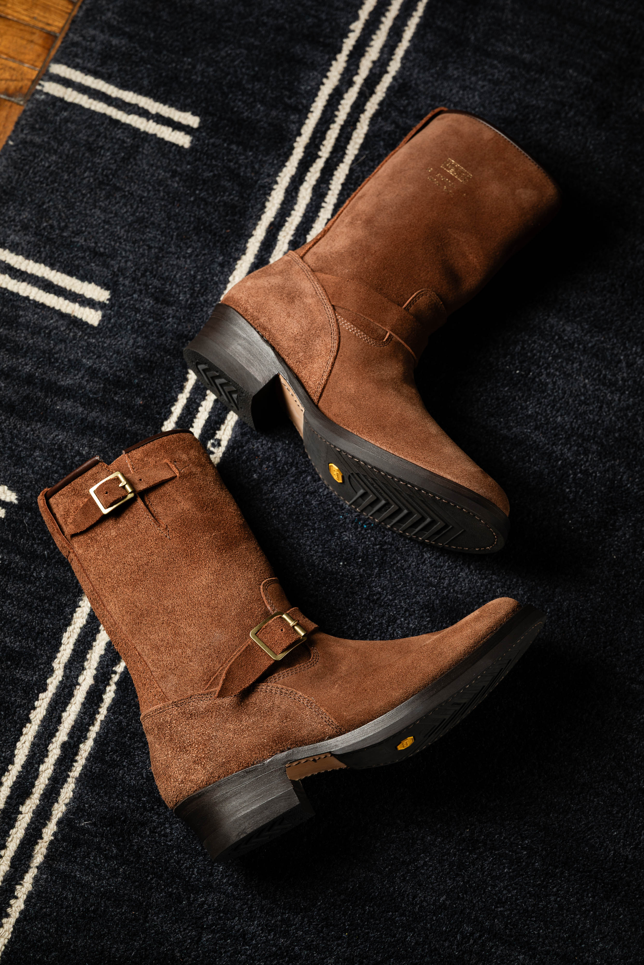 Addict Clothes - Steer Suede Engineer Boot - Brown