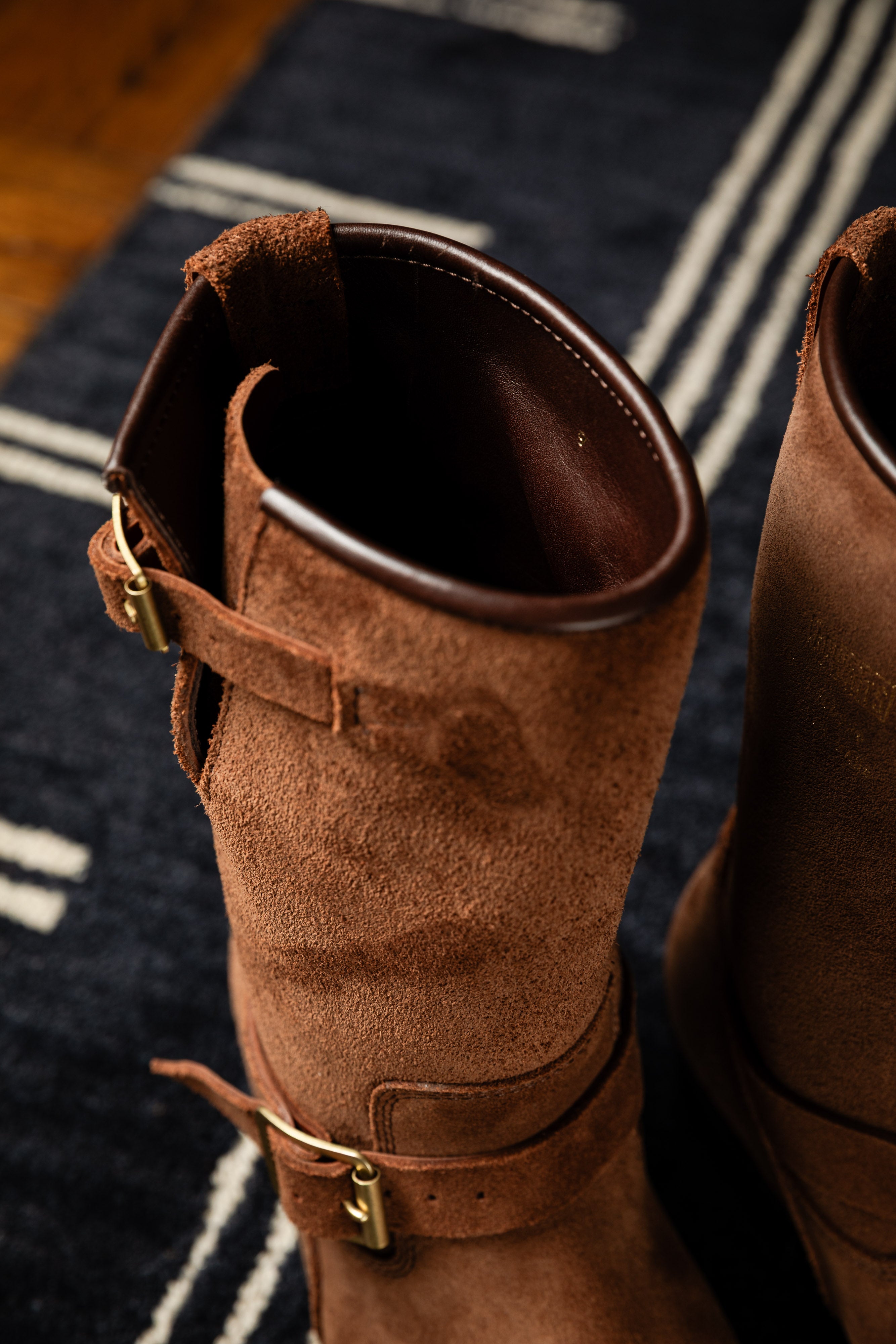 Addict Clothes - Steer Suede Engineer Boot - Brown