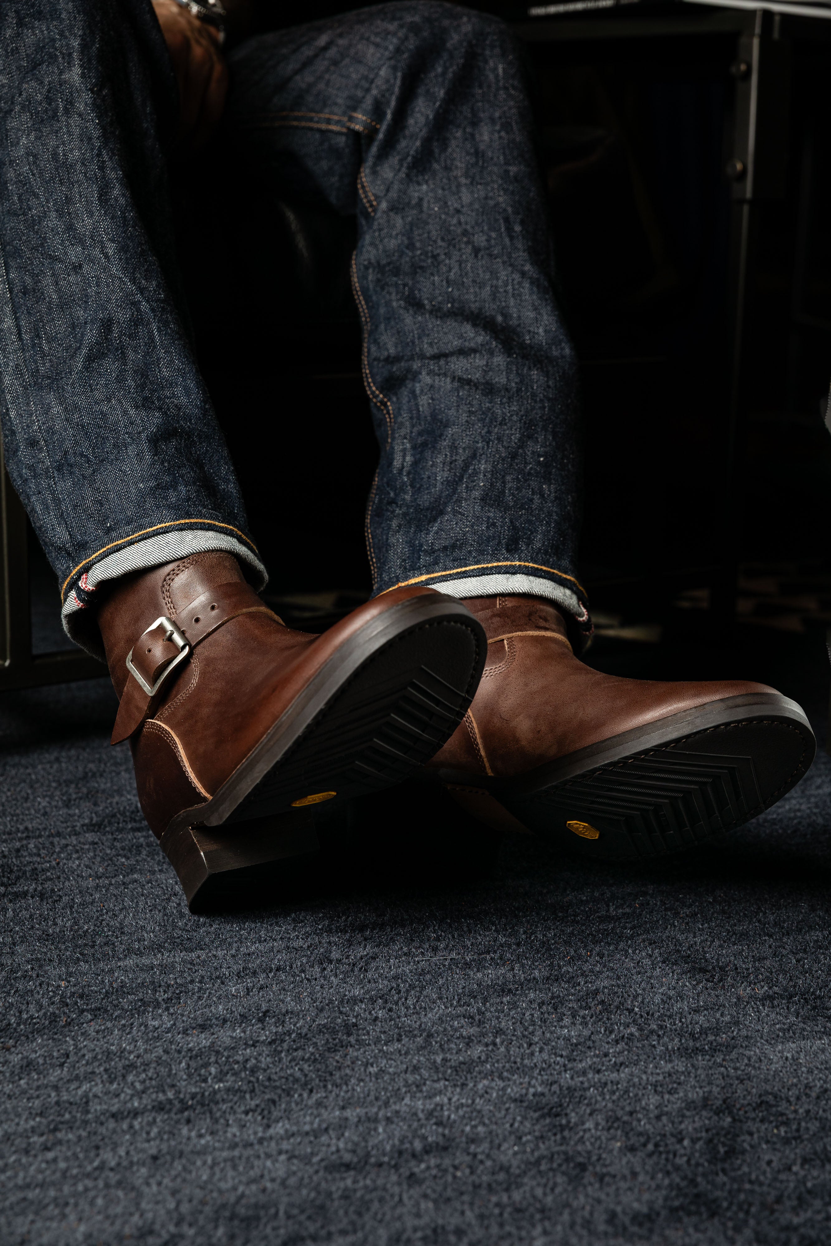 Addict Clothes - Horsebutt Engineer Boot - Brown