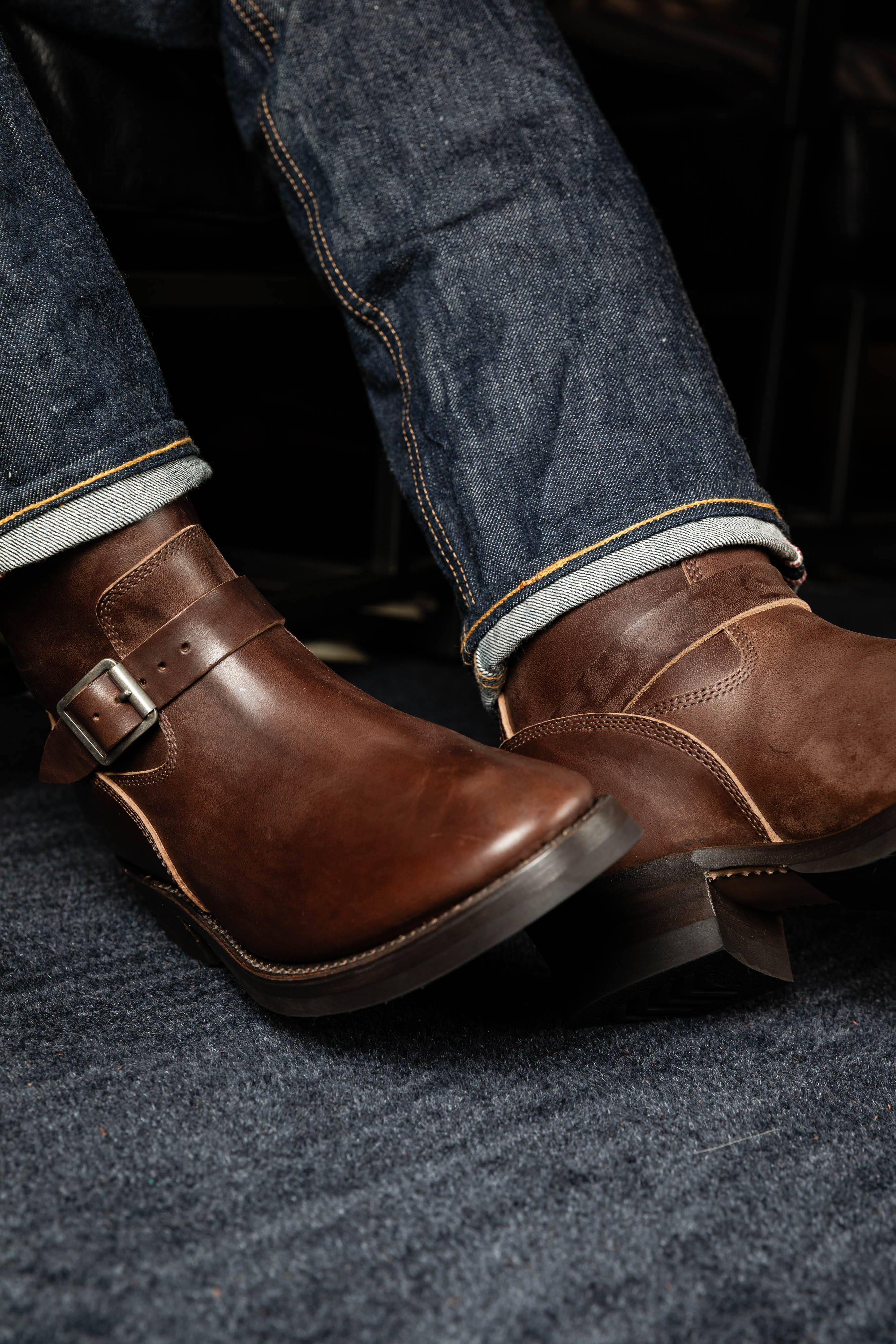Addict Clothes - Horsebutt Engineer Boot - Brown