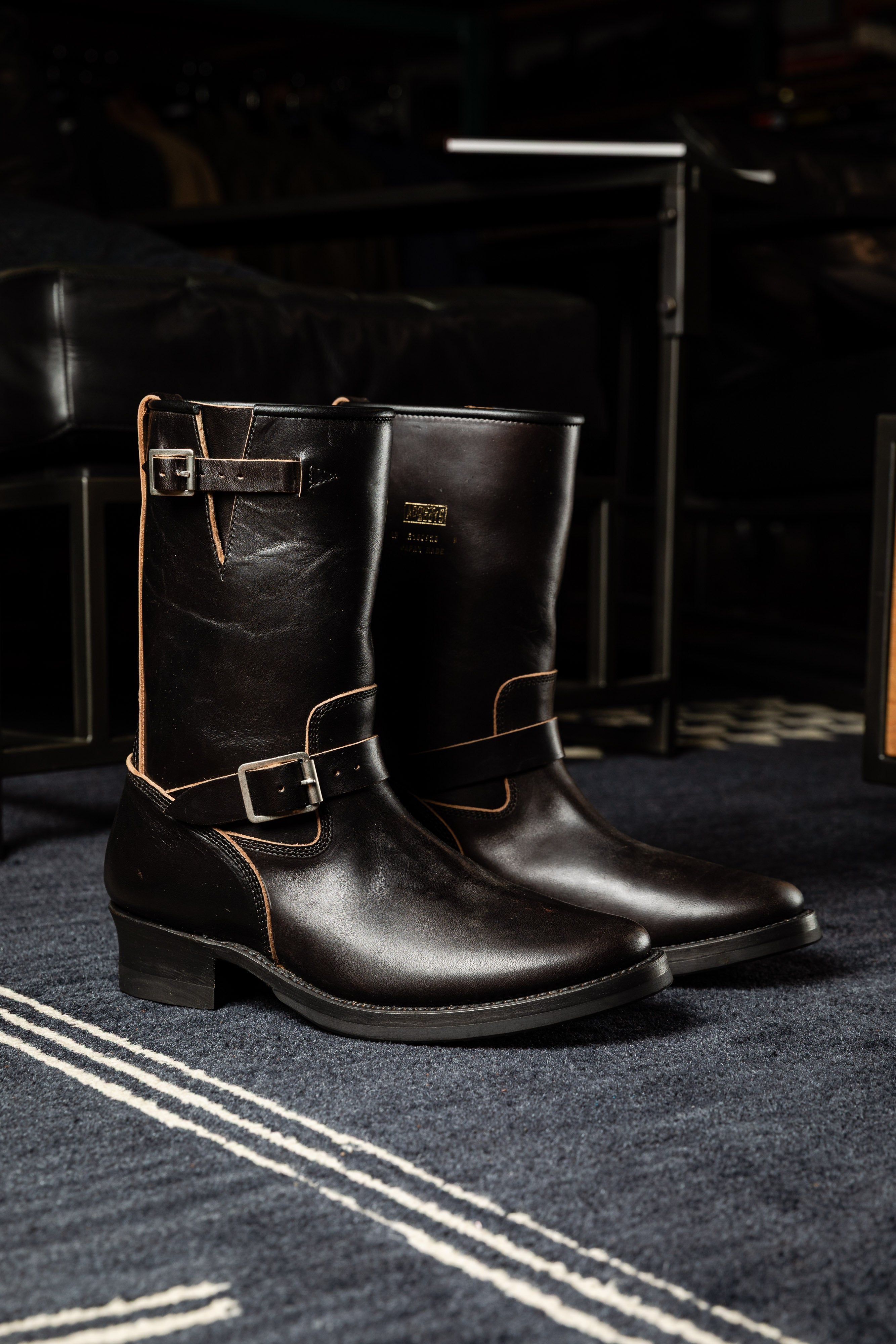 Addict Clothes - Horsebutt Engineer Boot - Black