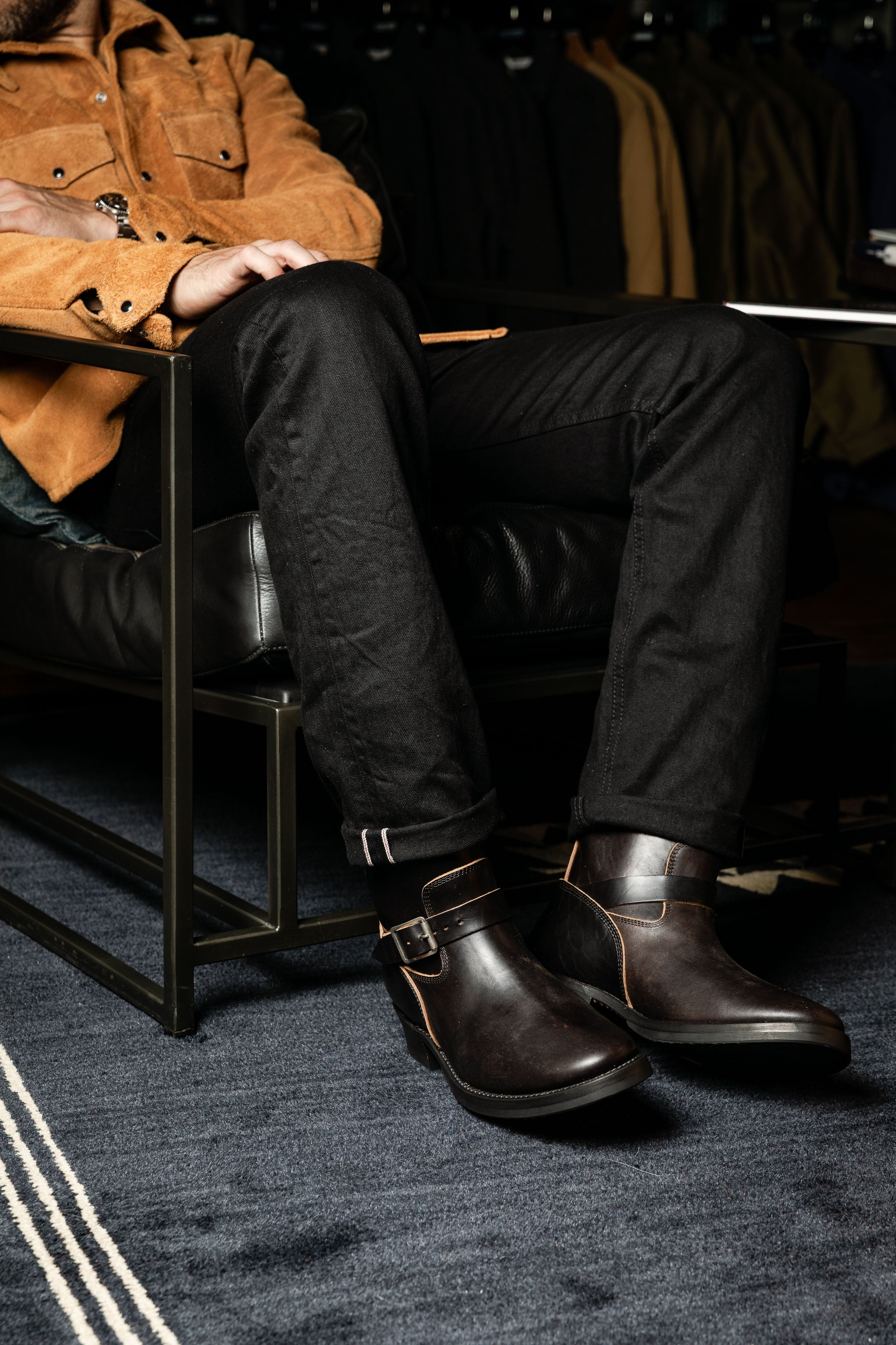 Addict Clothes - Horsebutt Engineer Boot - Black