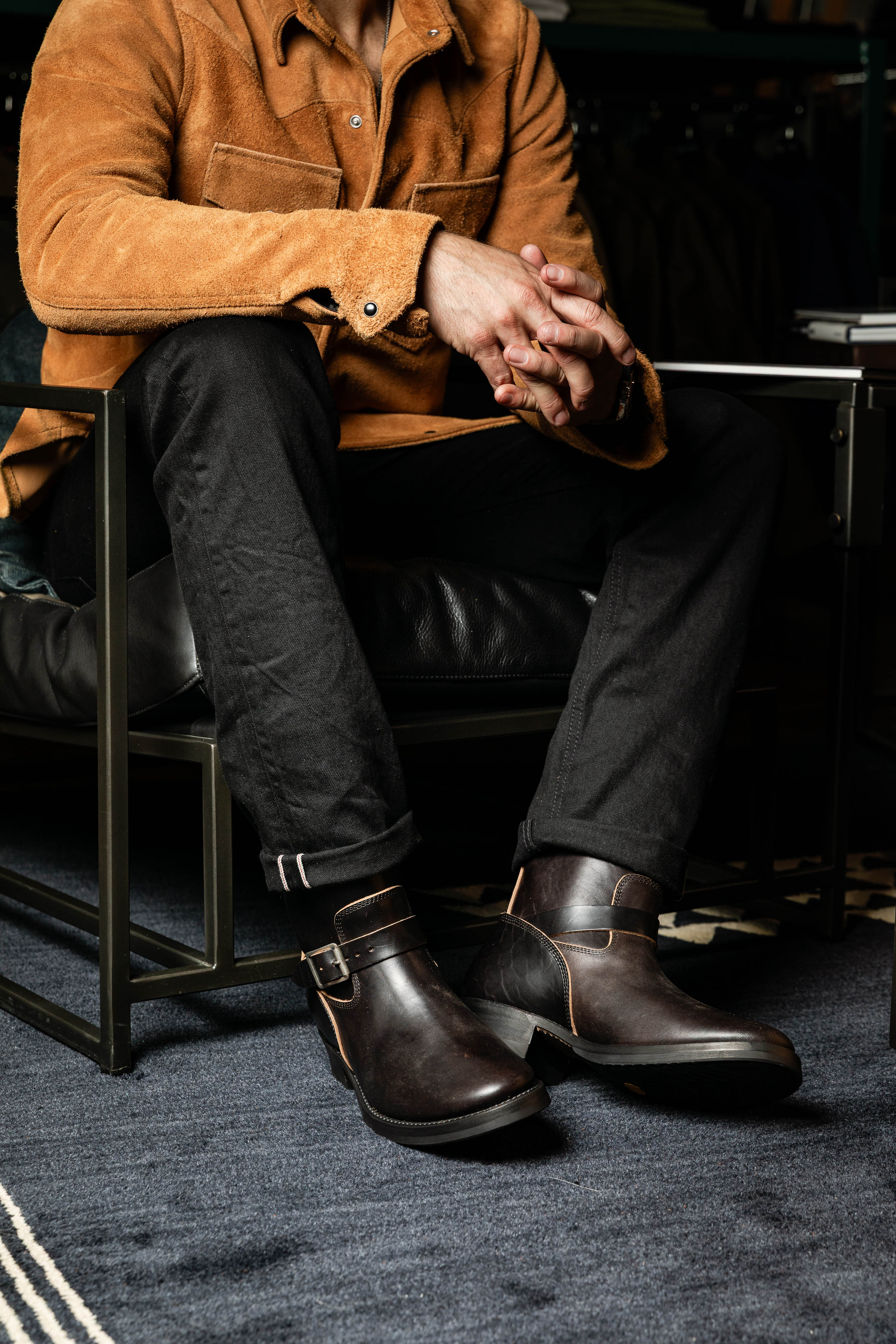 Addict Clothes - Horsebutt Engineer Boot - Black