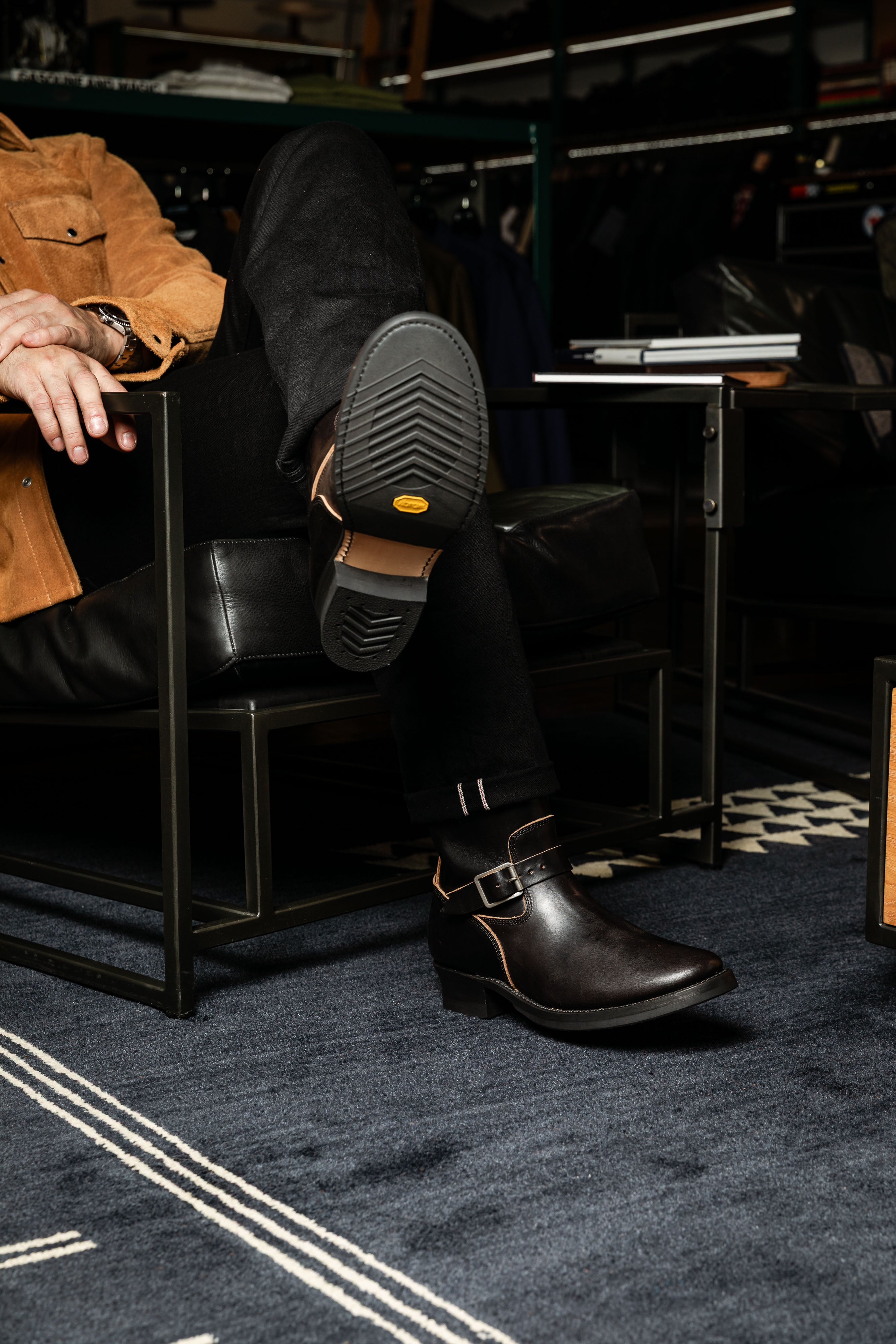 Addict Clothes - Horsebutt Engineer Boot - Black