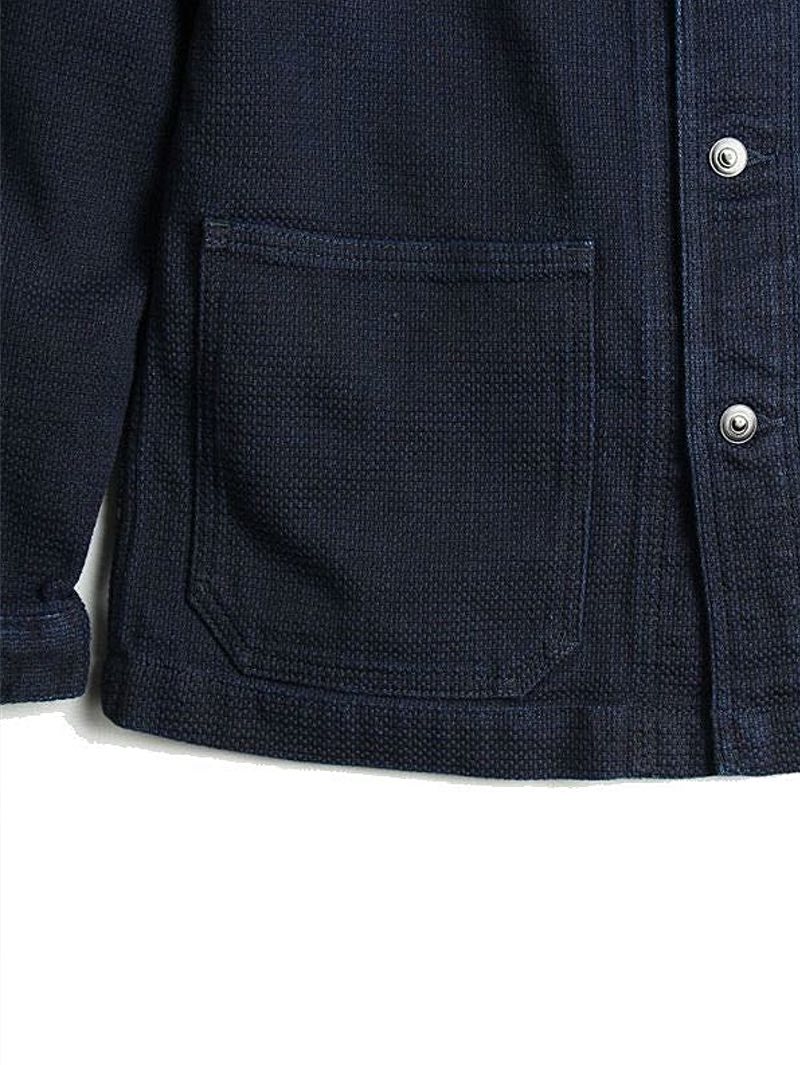 Momotaro - Indigo Dobby Coverall