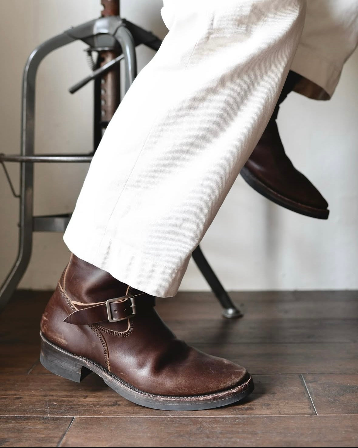 Addict Clothes - Horsebutt Engineer Boot - Brown