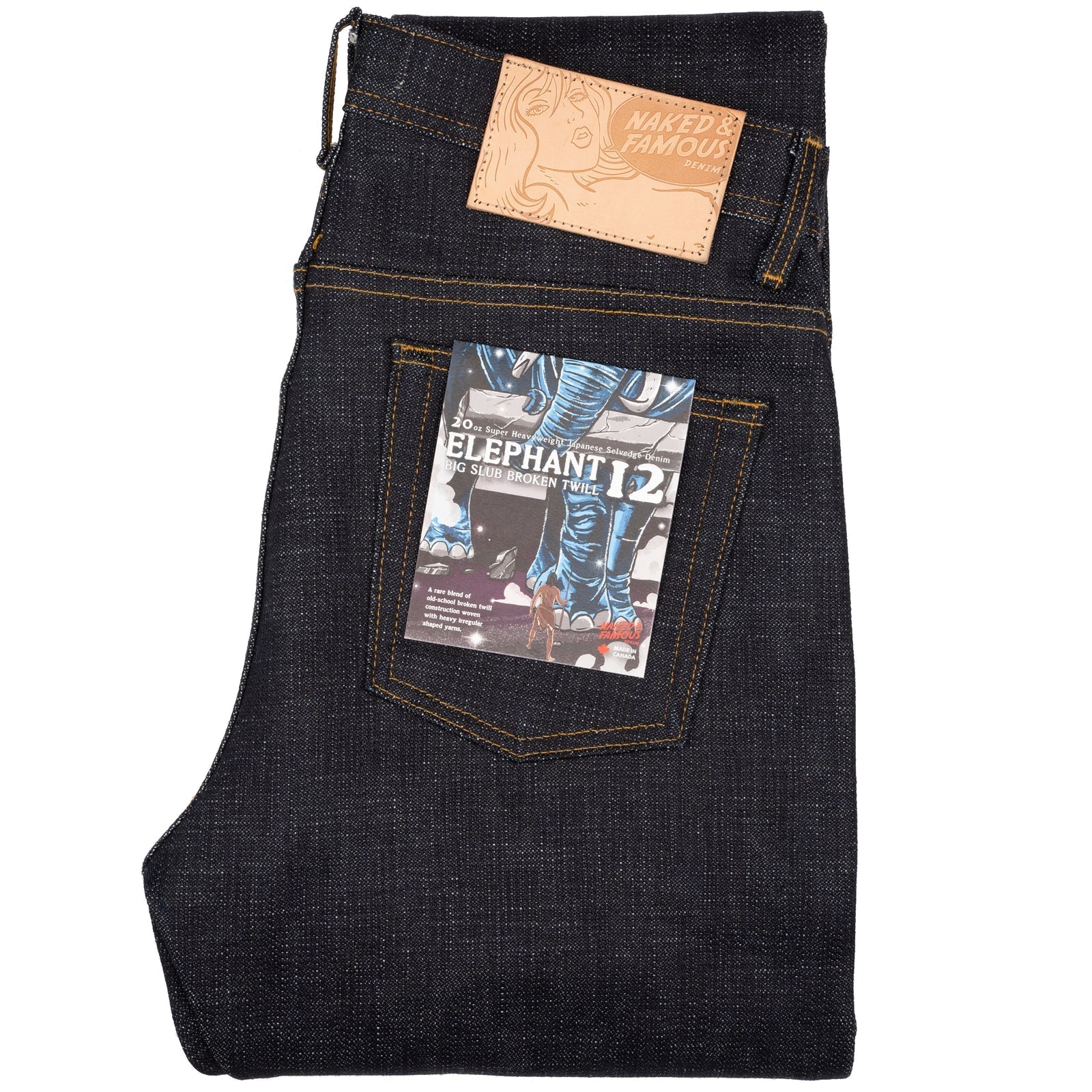 Tommy's Closet - Naked & Famous - Weird Guy - Elephant 12 - Size 38 (30.5 Inseam)