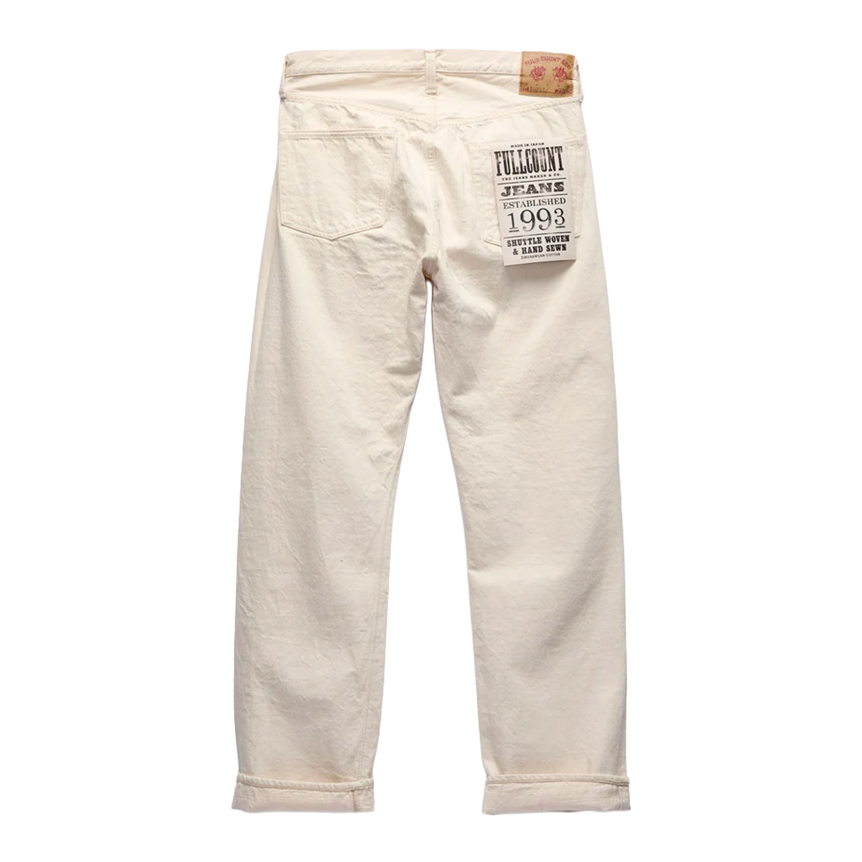 Full Count - 1101EC Straight Leg - 13.7oz Ecru Selvedge Denim