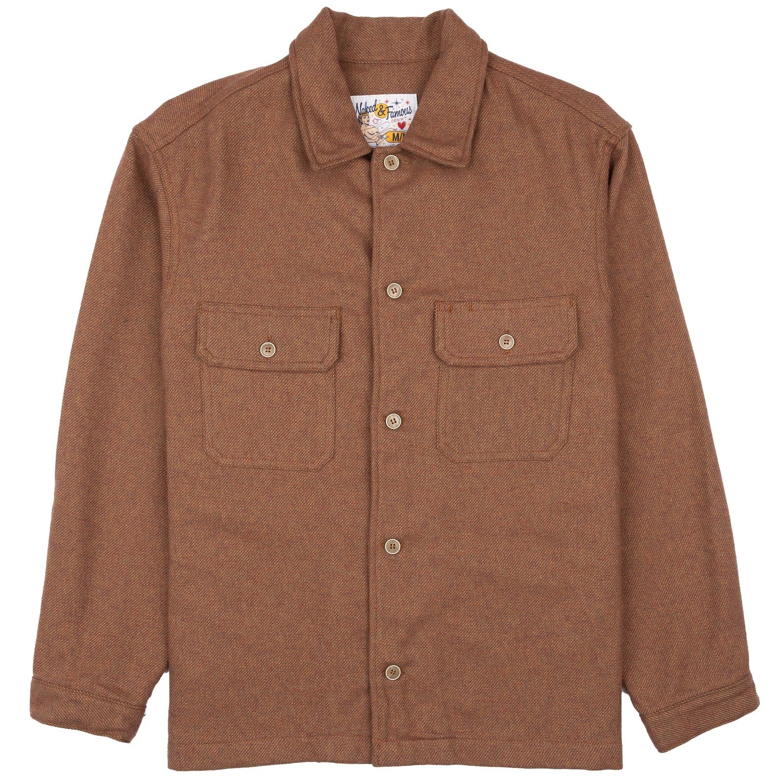 Naked & Famous - Over Shirt - Triple Yarn Twist Brushed Flannel - Desert Sunset