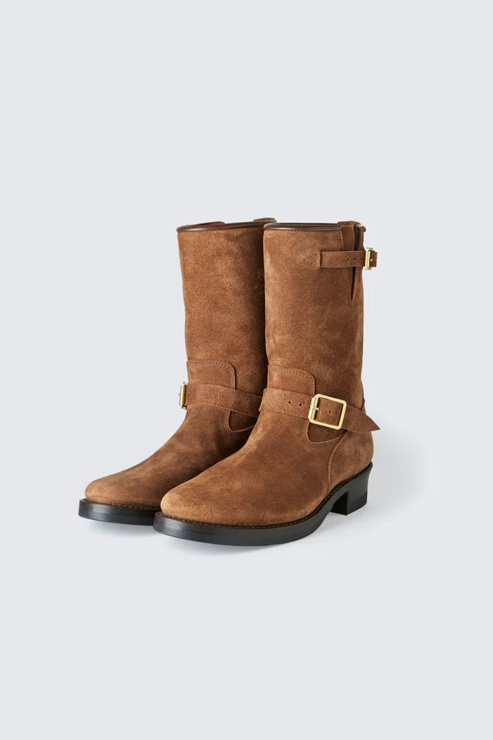 Addict Clothes - Steer Suede Engineer Boot - Brown
