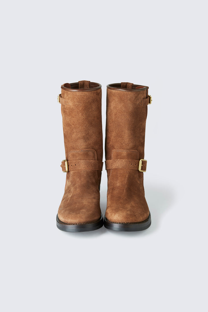 Addict Clothes - Steer Suede Engineer Boot - Brown