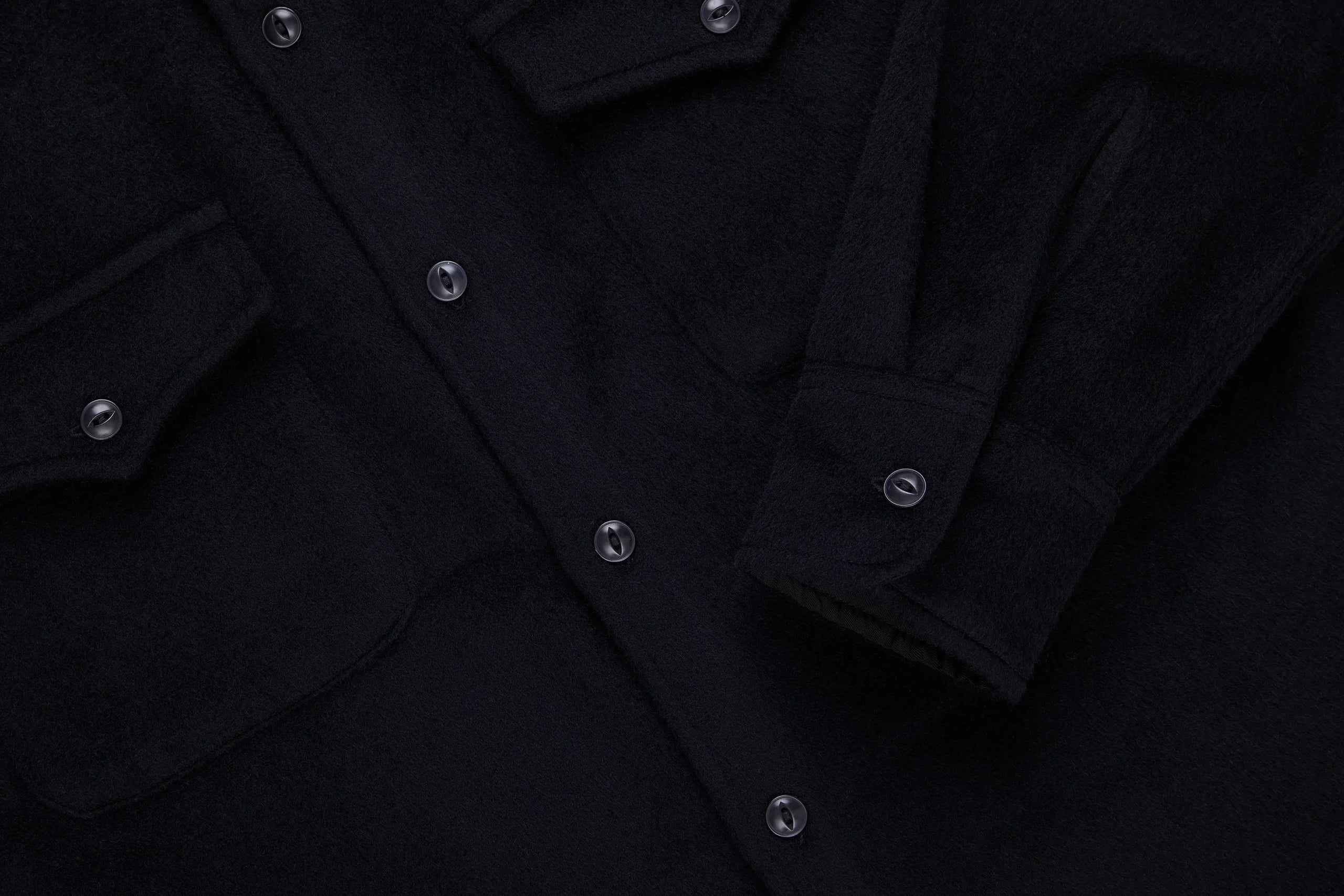 3sixteen - USN Overshirt - Black Wool