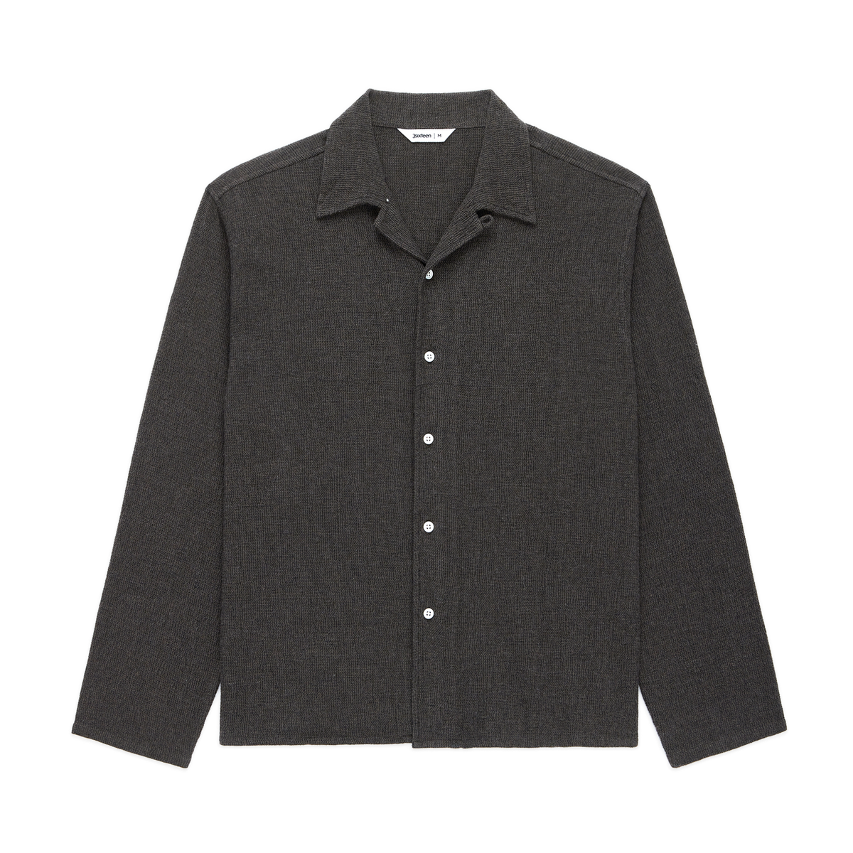 3sixteen - Loop Collar Shirt - Chocolate Marled