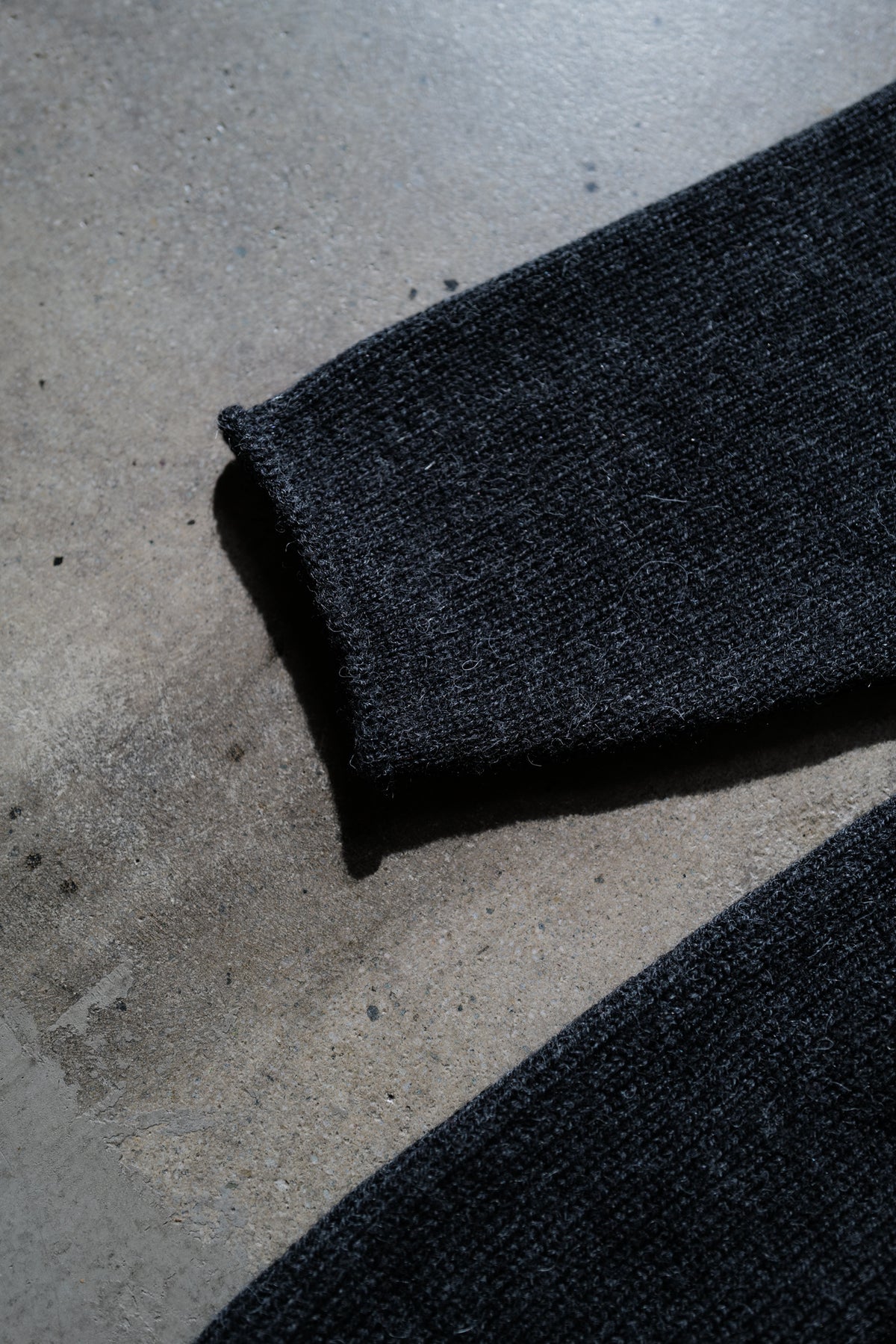 3sixteen - Roll Neck Sweater - Charcoal Alpaca