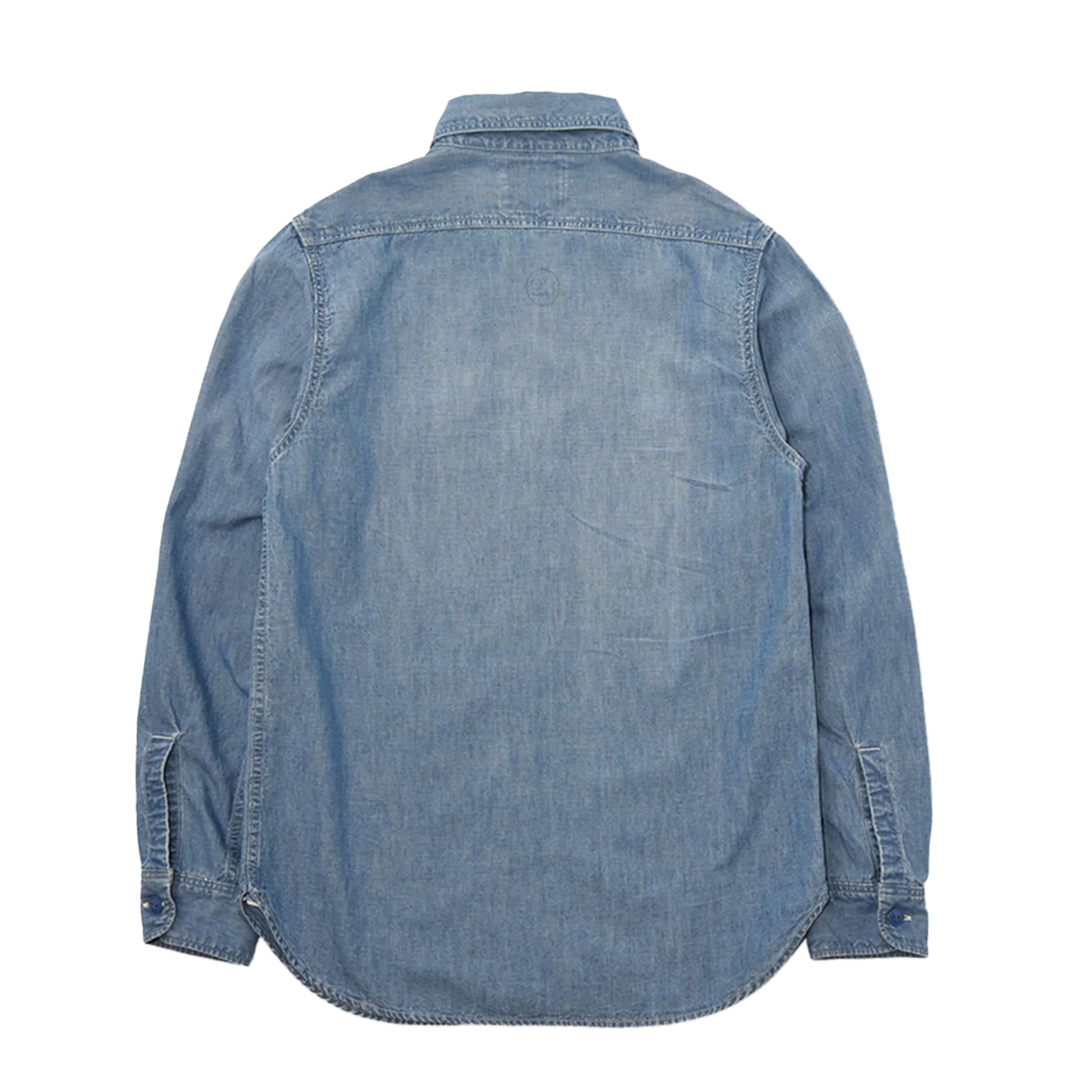 Full Count - 4810HW-3 - 5oz Chambray Shirt - "Fade" Blue