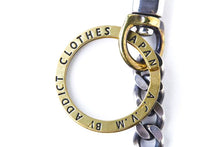 ADDICT Clothes - Silver & Brass Key Chain