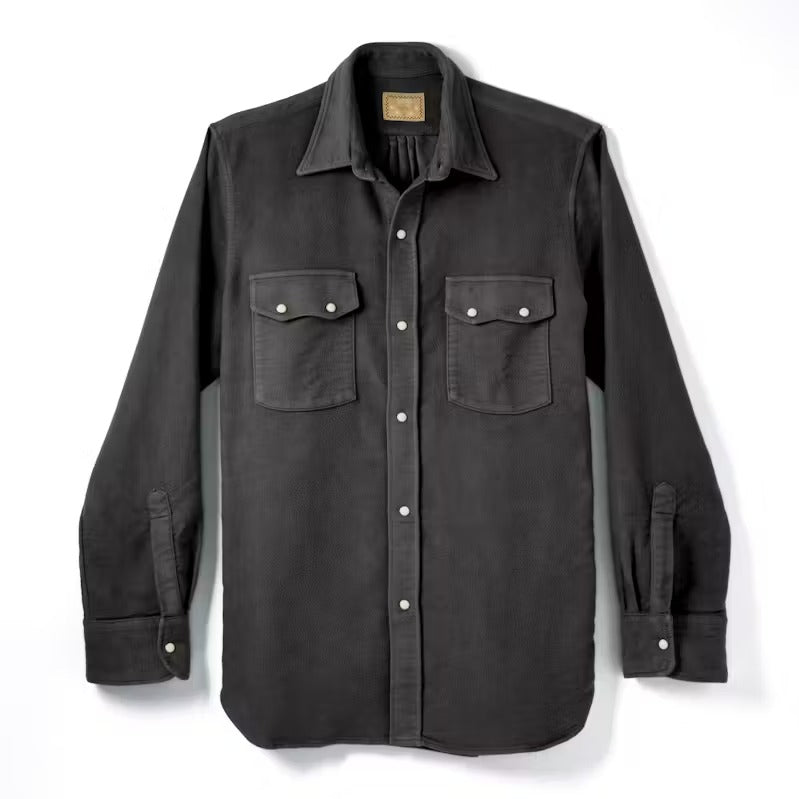 Wythe - Moleskin Pearlsnap Shirt - Graphite