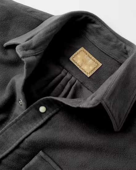 Wythe - Moleskin Pearlsnap Shirt - Graphite