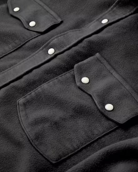 Wythe - Moleskin Pearlsnap Shirt - Graphite
