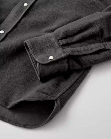 Wythe - Moleskin Pearlsnap Shirt - Graphite