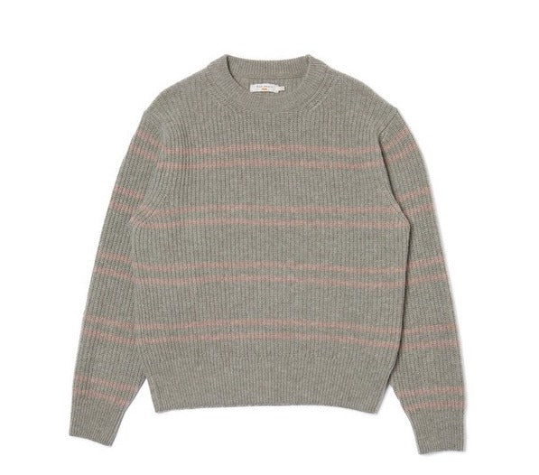 Nudie - Gurra Striped Sweater - Green Melan