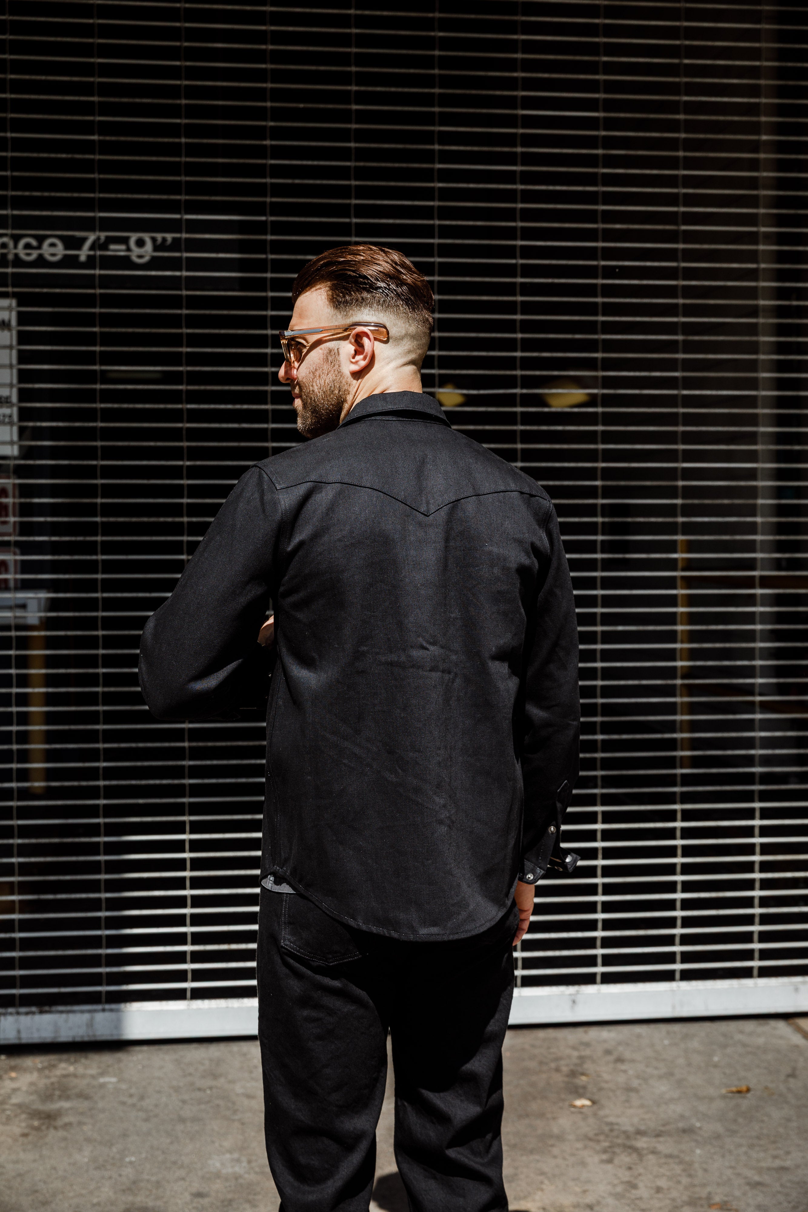 Nudie - George 14.5oz Selvage Denim Shirt - Dry Black