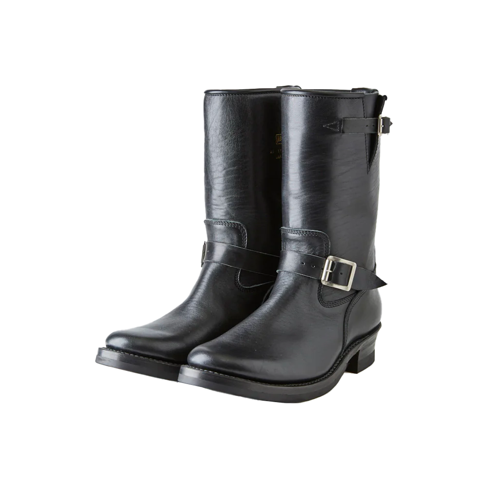 Black engineer best sale boots