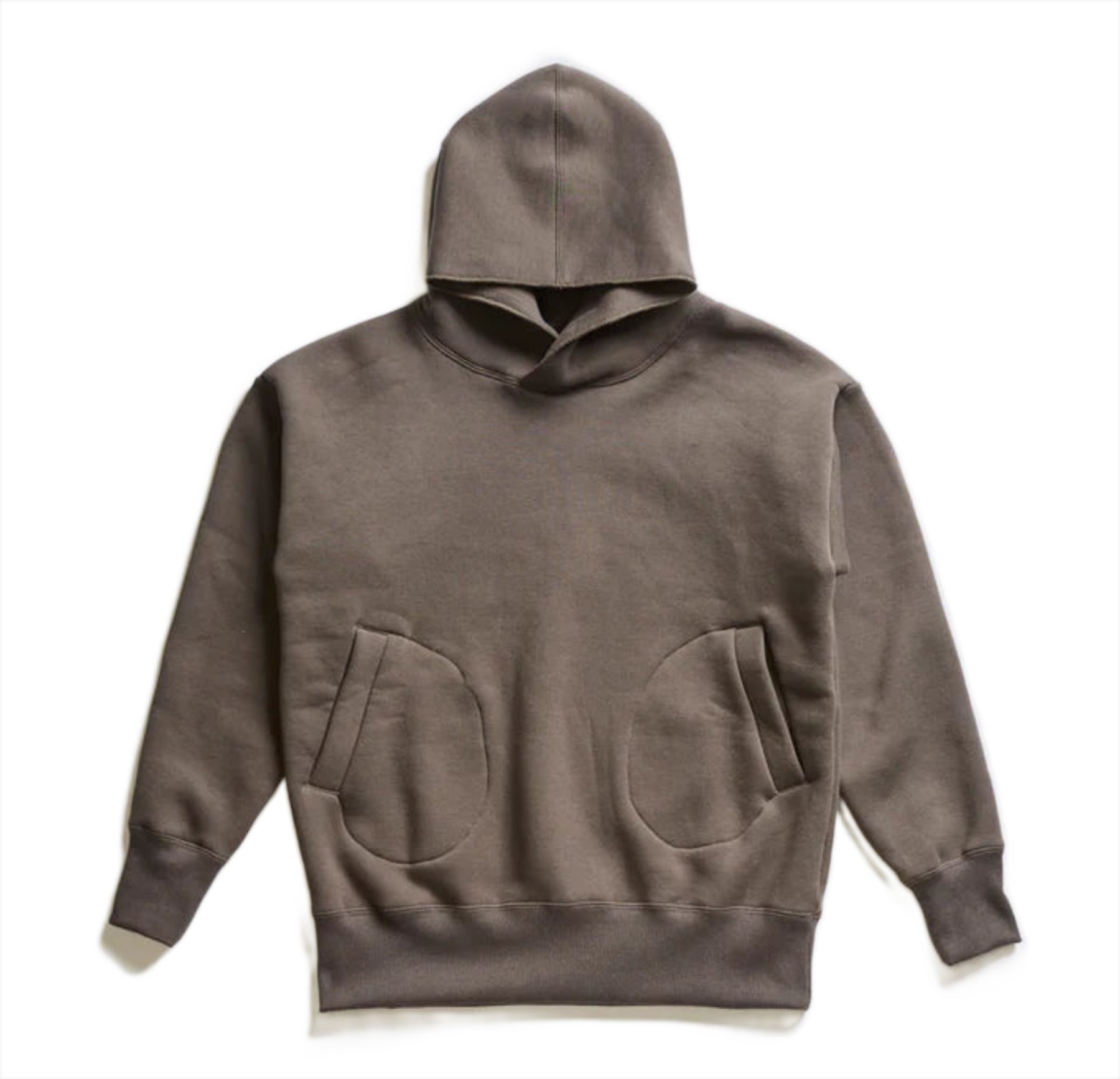 Addict Clothes - Unusual Pocket Fleece Hoodie - Olive