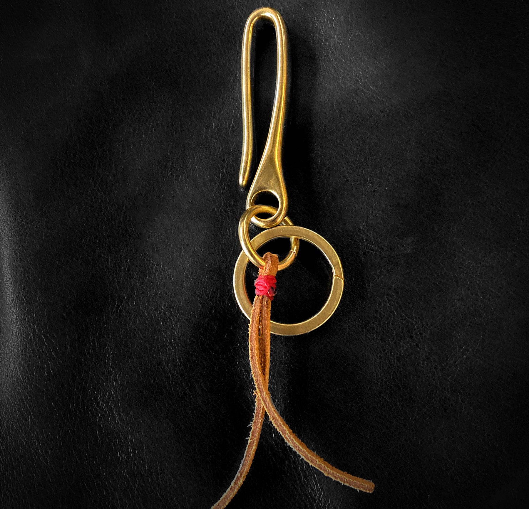 ButterScotch - Japanese Fish Hook Key Chain - Brushed Brass