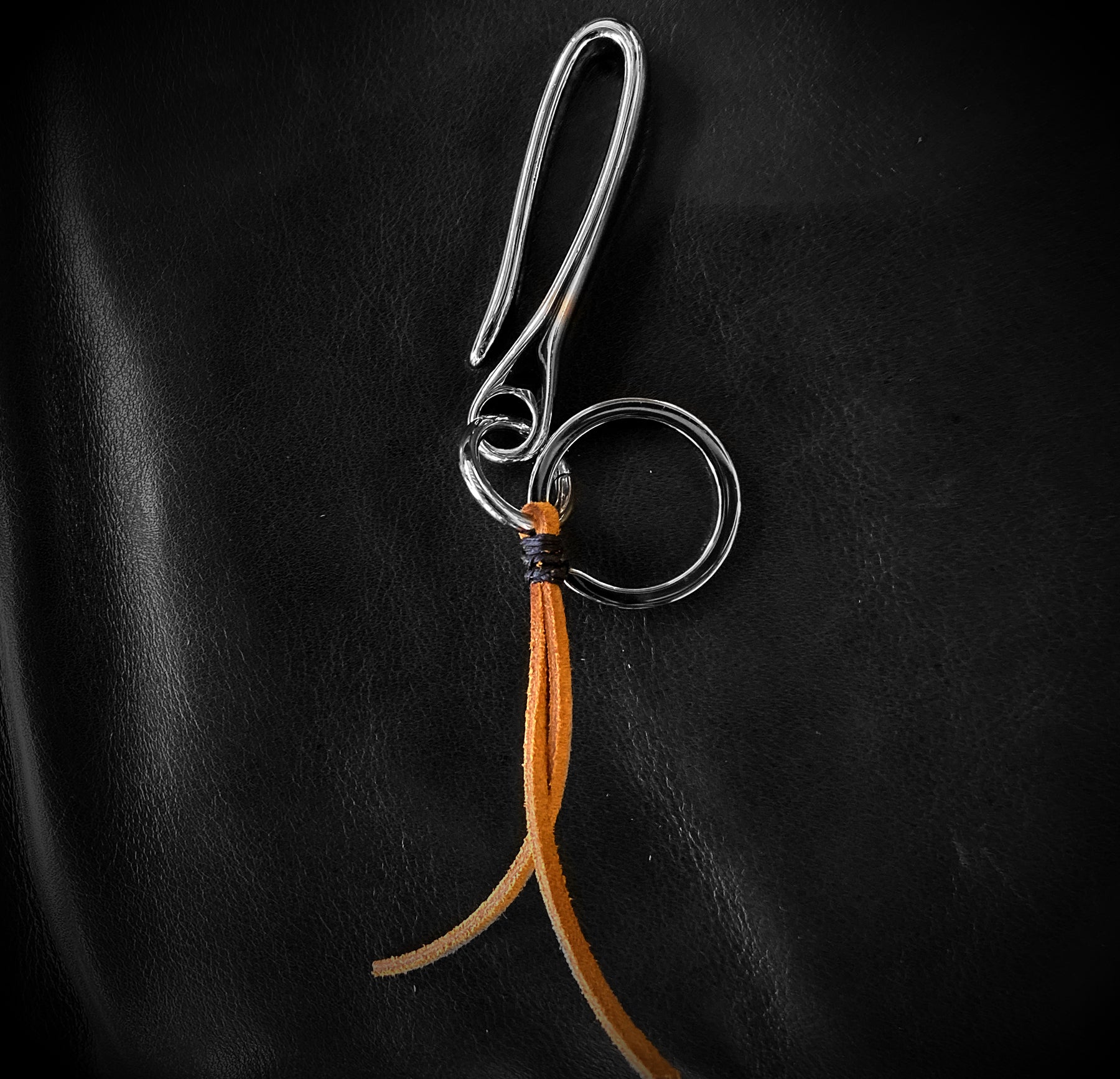 ButterScotch - Japanese Fish Hook Key Chain - Polished Nickel
