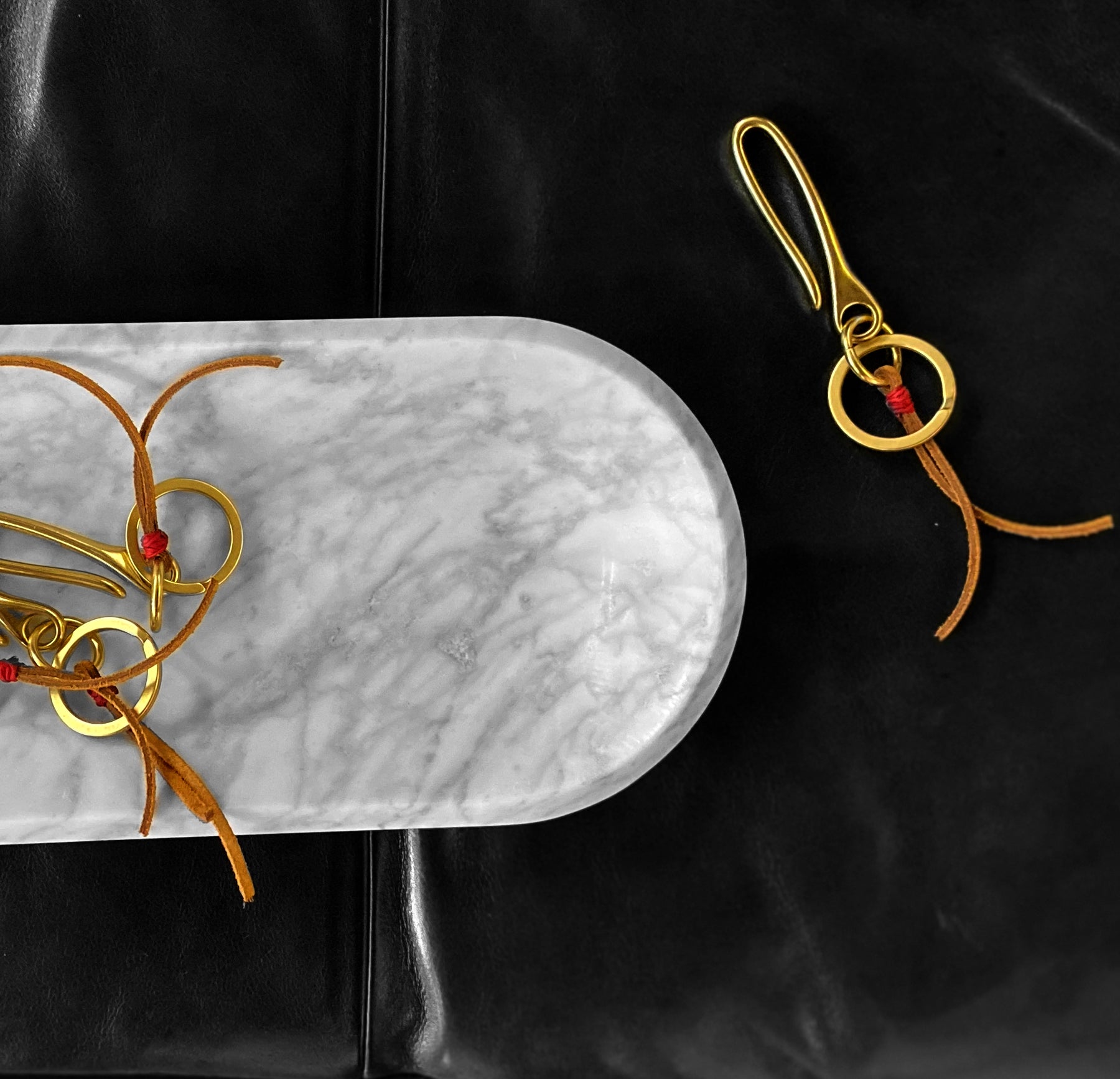 ButterScotch - Japanese Fish Hook Key Chain - Brushed Brass