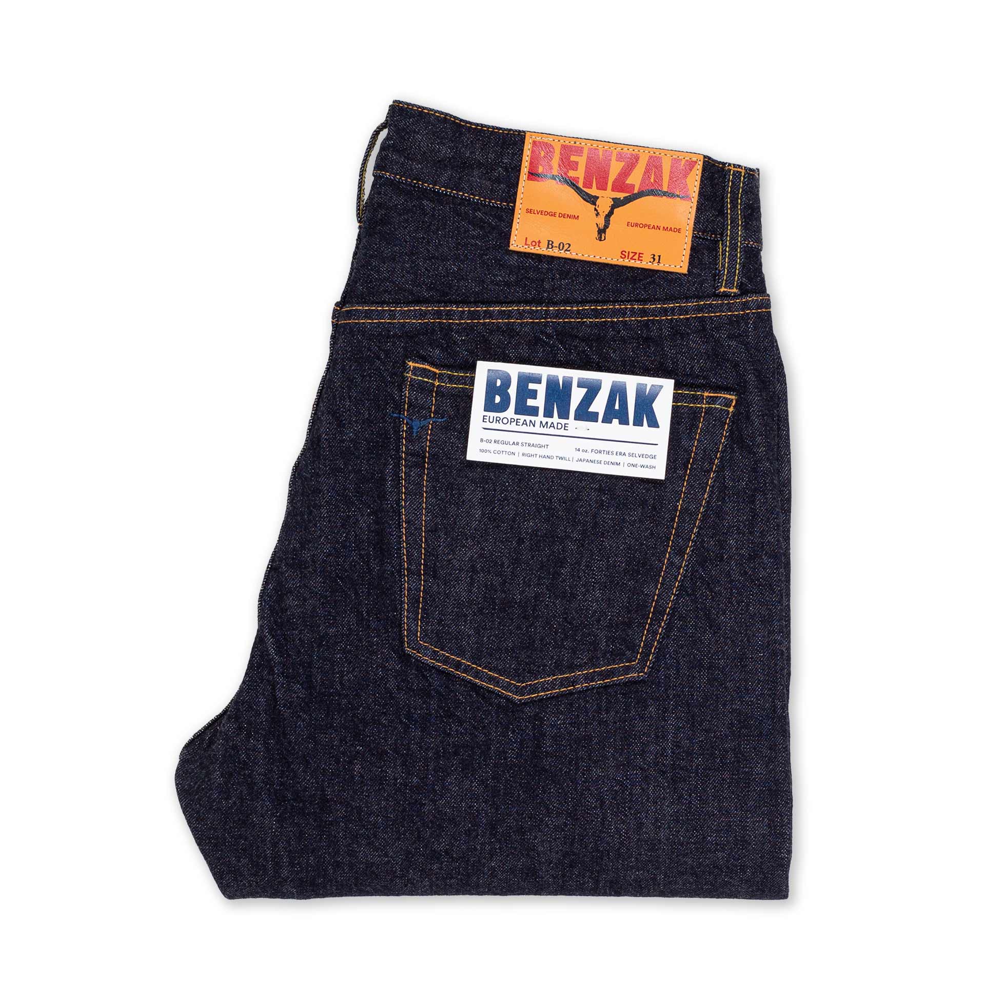 Benzak Denim Developers - B-02 Regular Straight - 14 oz. Forties Era Selvedge