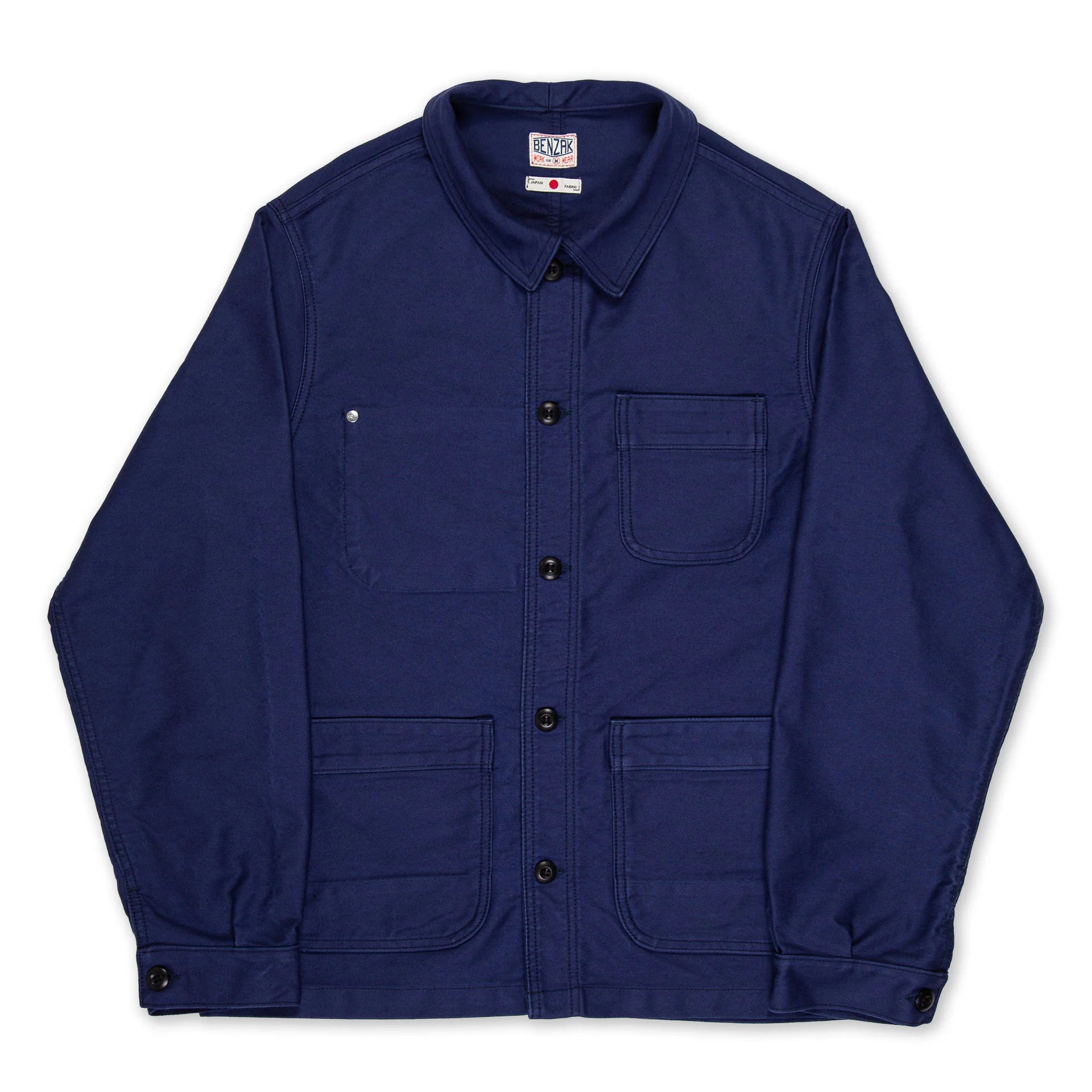 Benzak Denim Developers - BWJ-03 French Workwear Jacket - 11oz "Worker Blue" Moleskin