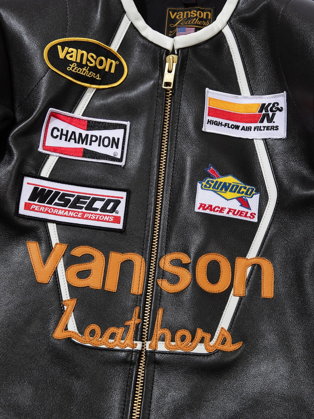 Vanson - Star Jacket - Black & White