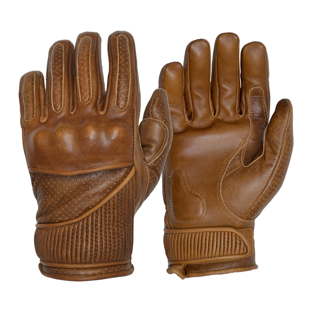 Goldtop England - Silk Lined Viceroy Gloves - Brown