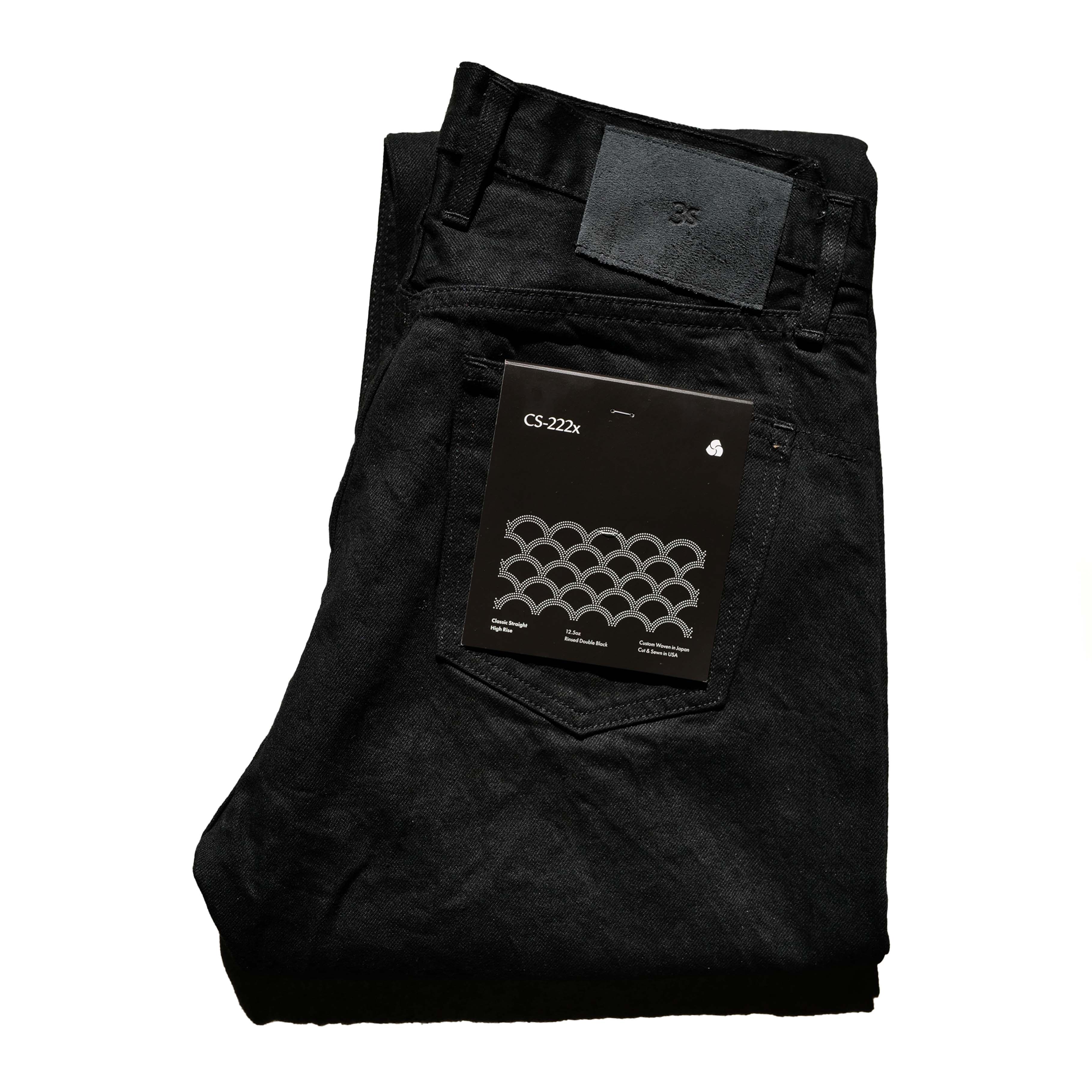 3sixteen - CS⁠-⁠222x Classic Straight ⁠-⁠ 12.5oz Lightweight Double Black Selvedge