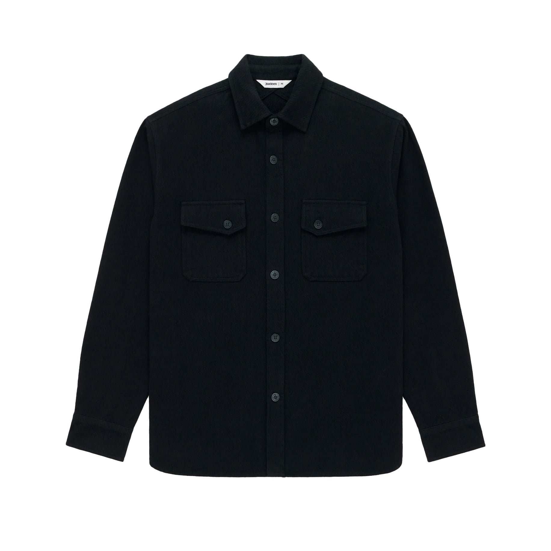 3sixteen - Crosscut Flannel - Black Cotton Twill