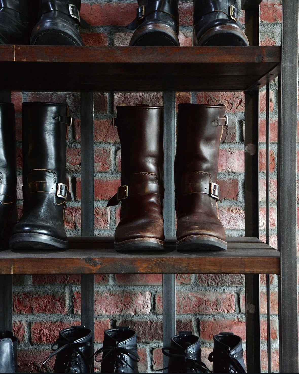 Addict Clothes - Horsebutt Engineer Boot - Brown