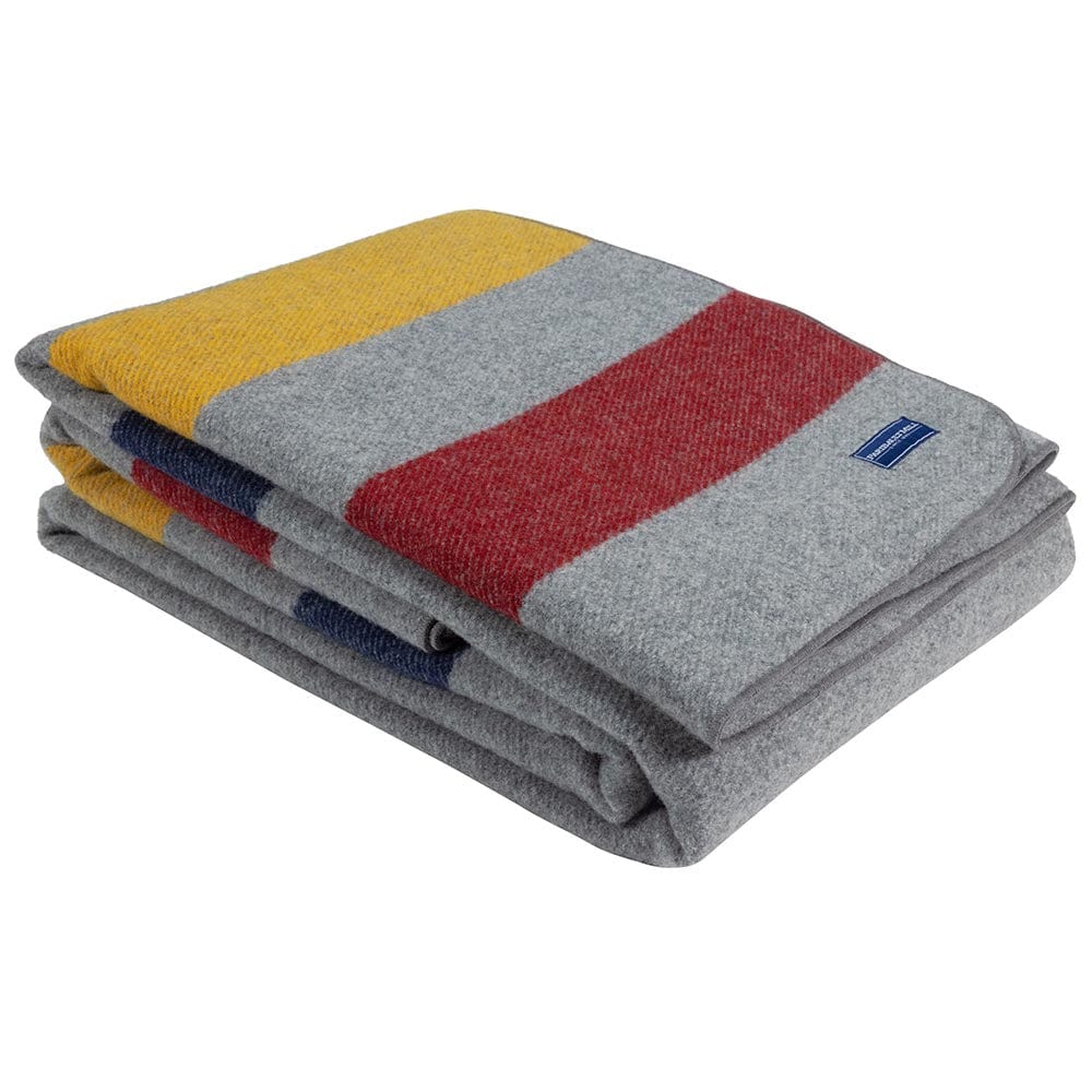 Faribault Mill - Frontier Wool Blanket - Gray