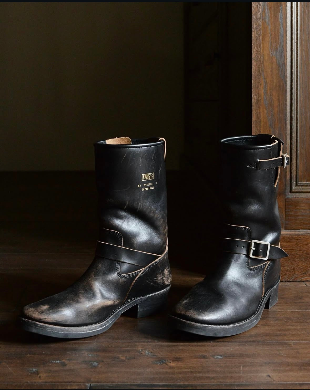 Addict Clothes - Horsebutt Engineer Boot - Black