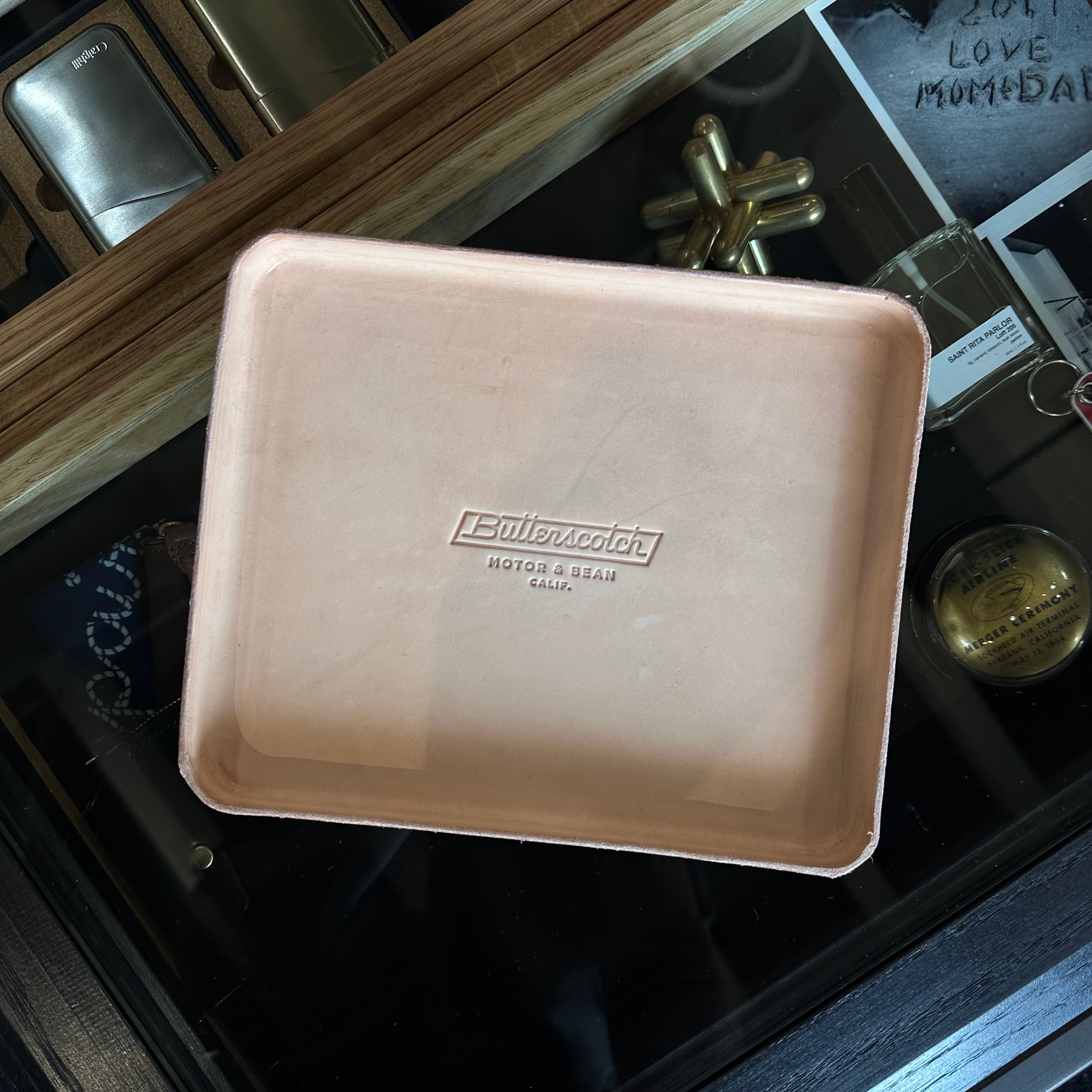 ButterScotch x Billykirk - Large Leather Valet Tray - Natural