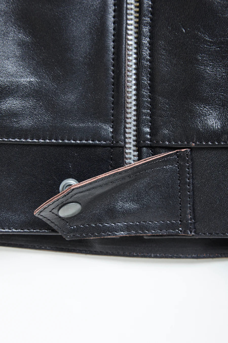Addict Clothes - AD-01 Center Zip Jacket - Teacore Horsehide