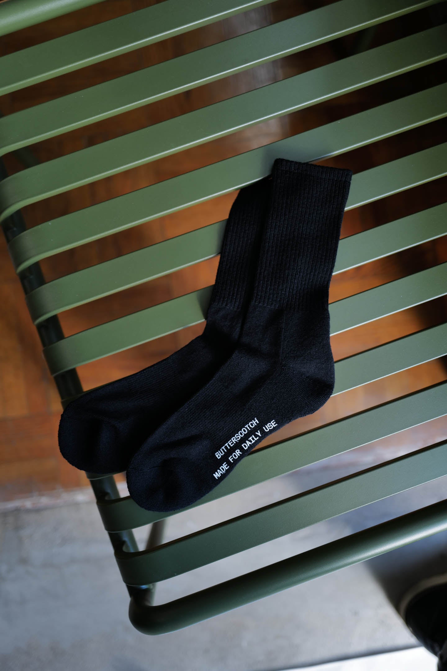 ButterScotch - Japanese Wool Socks - Black