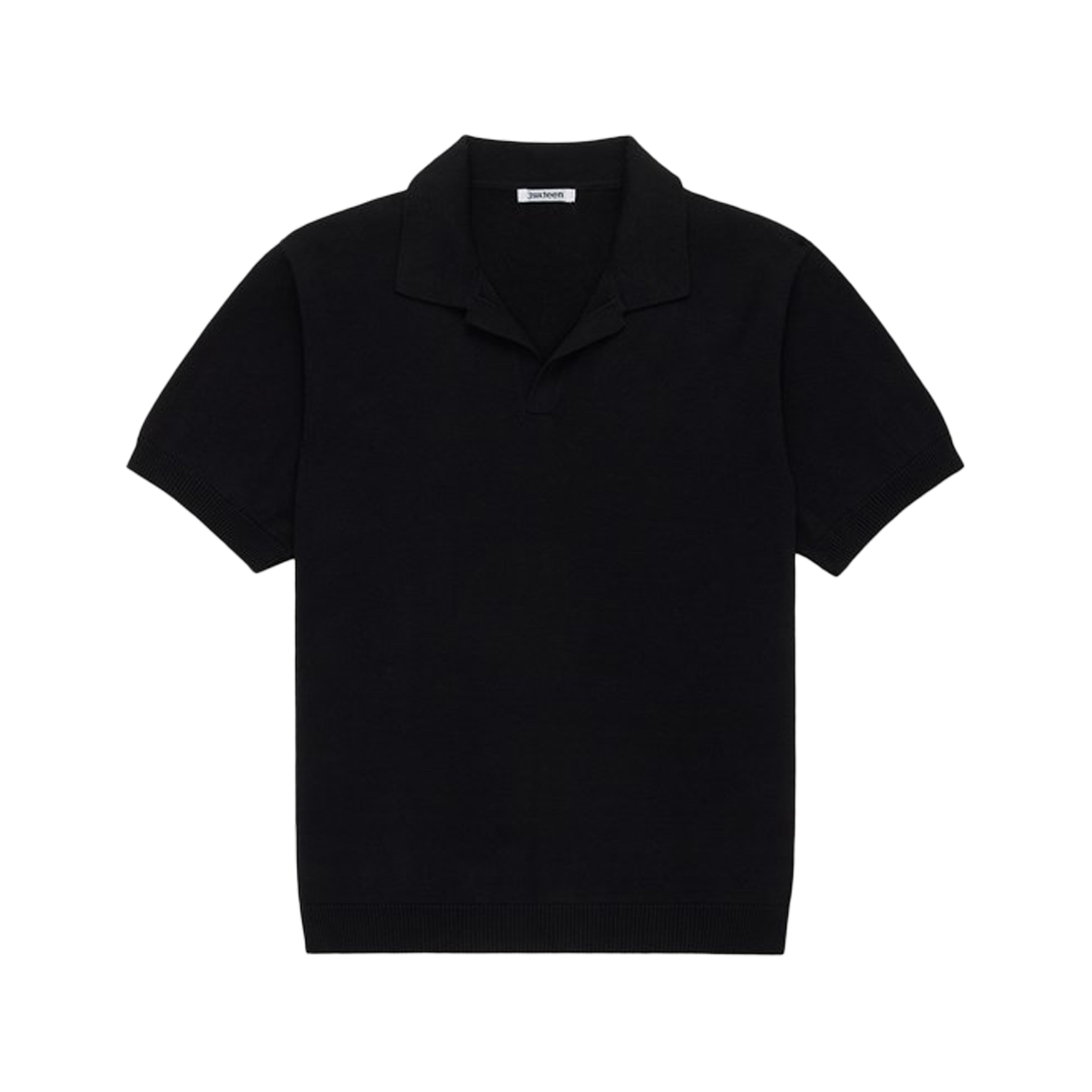 3sixteen - Knit Polo - Black Pima Cotton