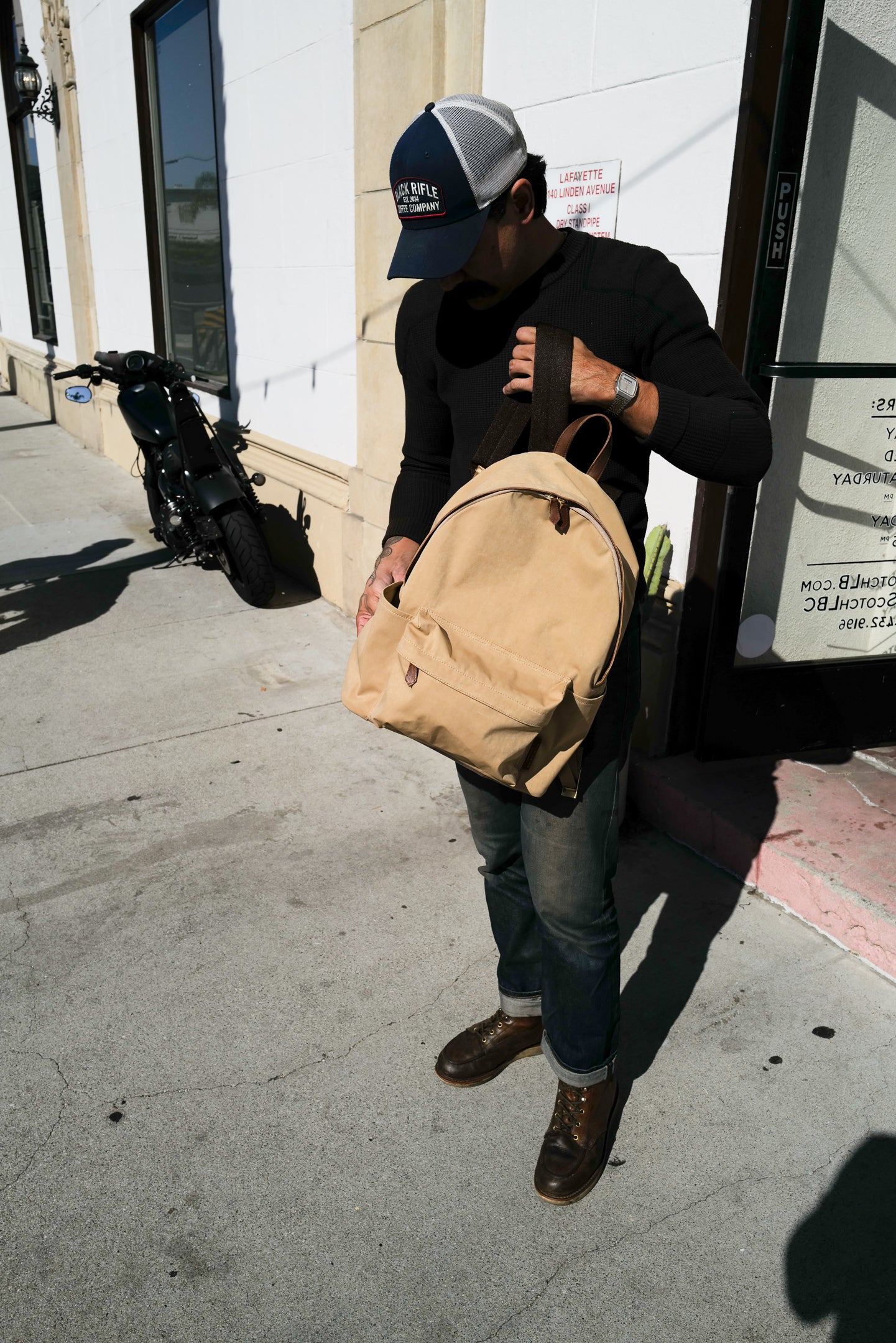 Rolling Dub Trio - Daily Back Pack - Beige