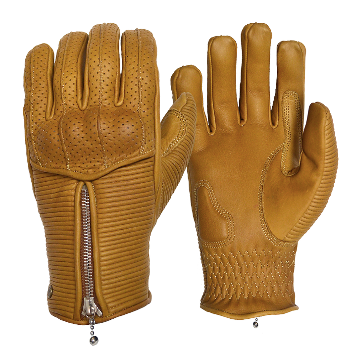 Goldtop England - Silk Lined Raptor Gloves - Sand