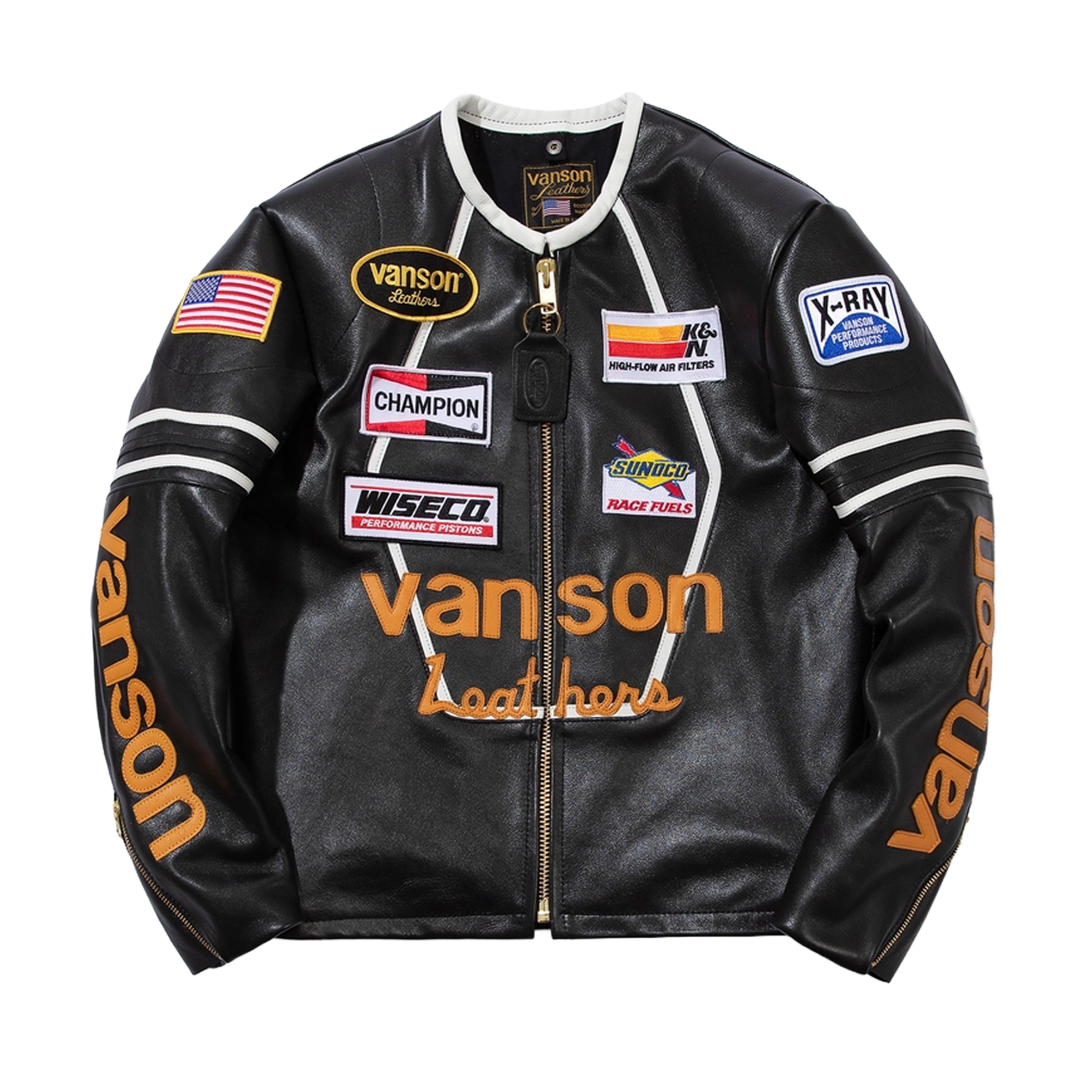 Vanson - Star Jacket - Black & White