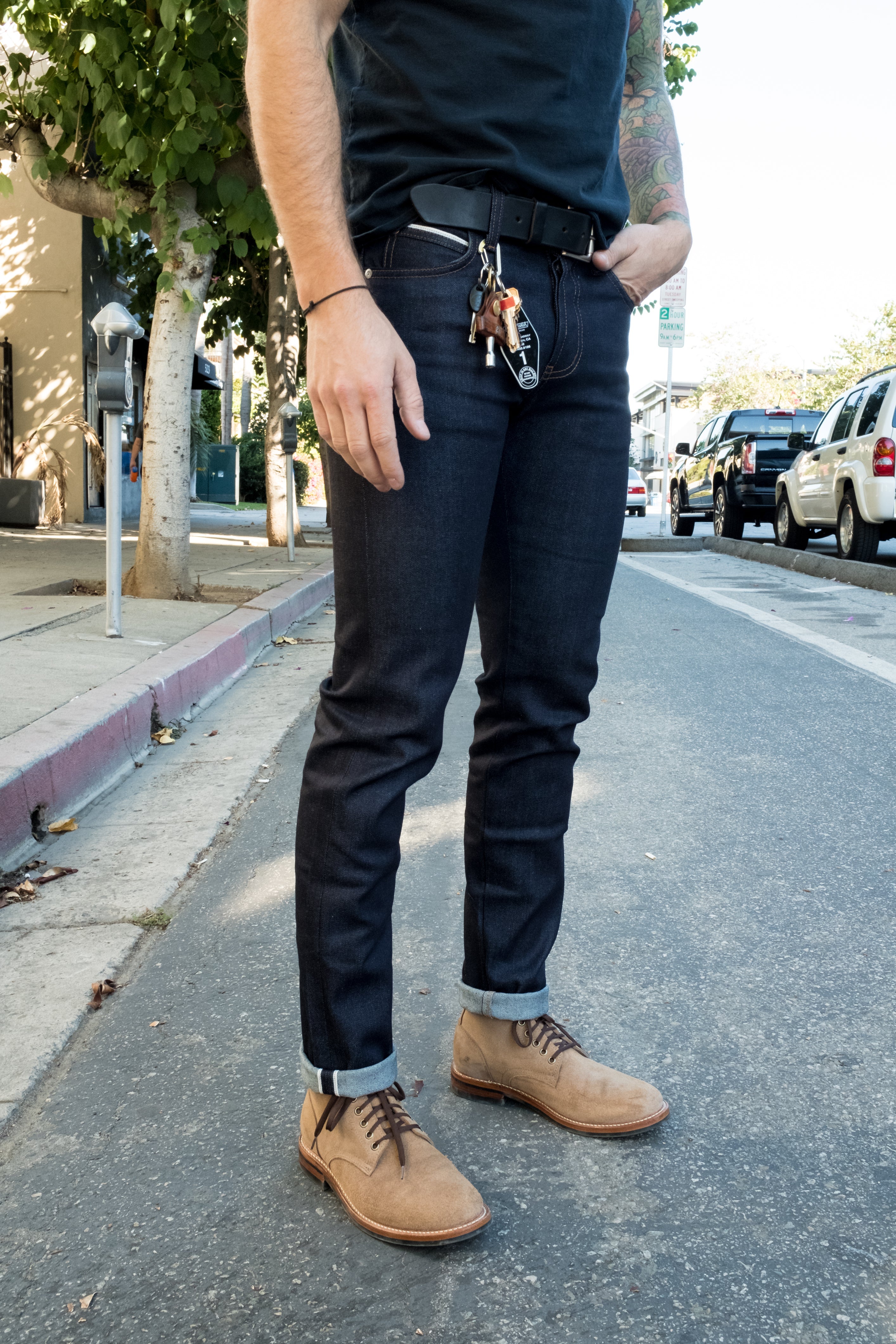 Naked Famous Super Guy Night Shade Stretch Selvedge