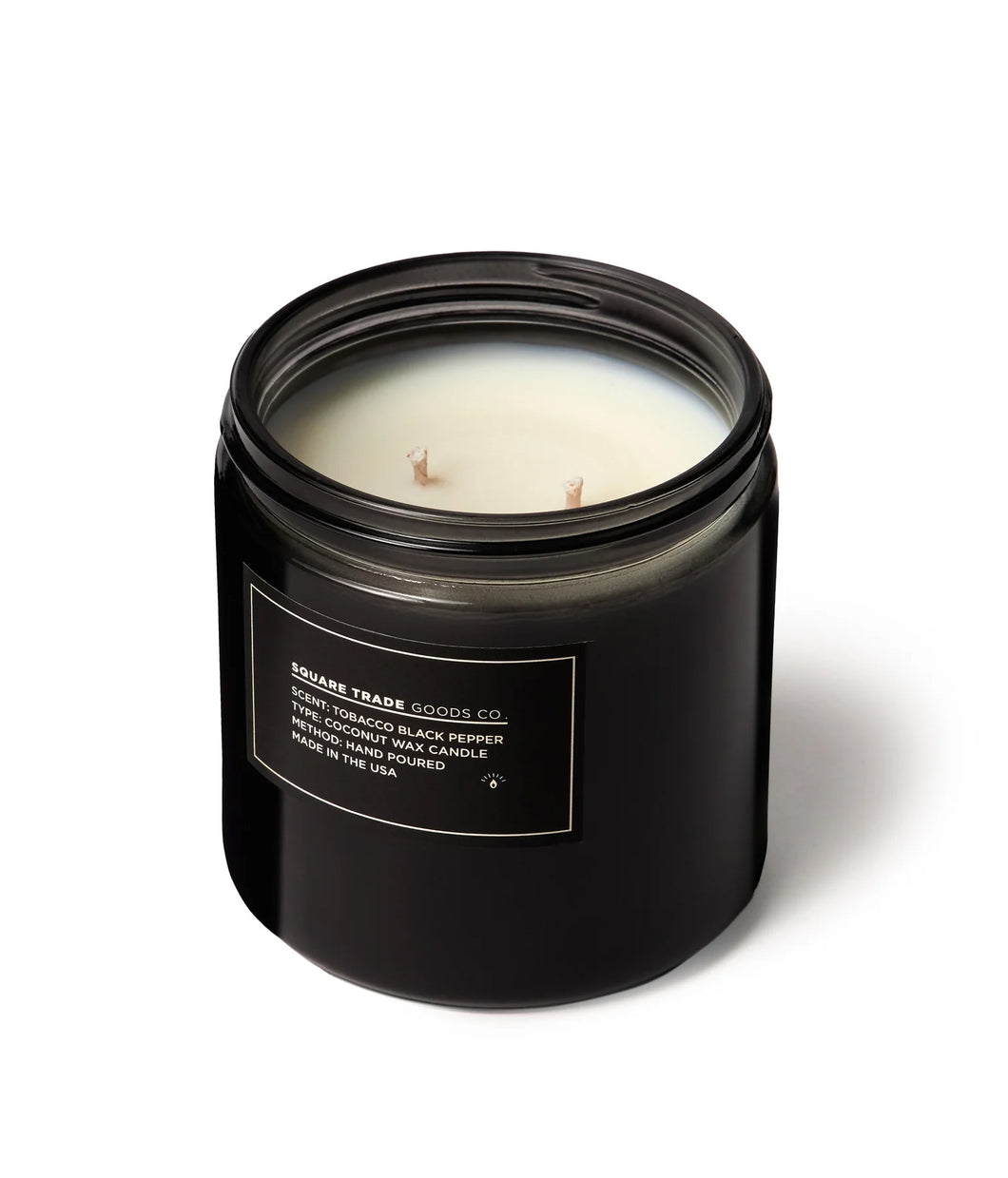 Square Trade Goods Co. - Tobacco Black Pepper - 16oz Double Wick Candle